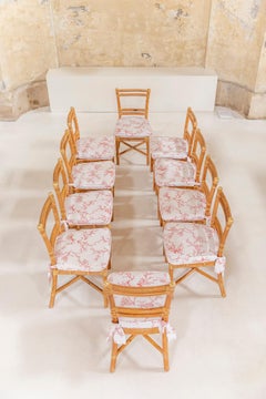 Midcentury Bamboo Chairs by Lyda Levi, 1970