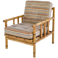 Midcentury Bamboo Club Chair