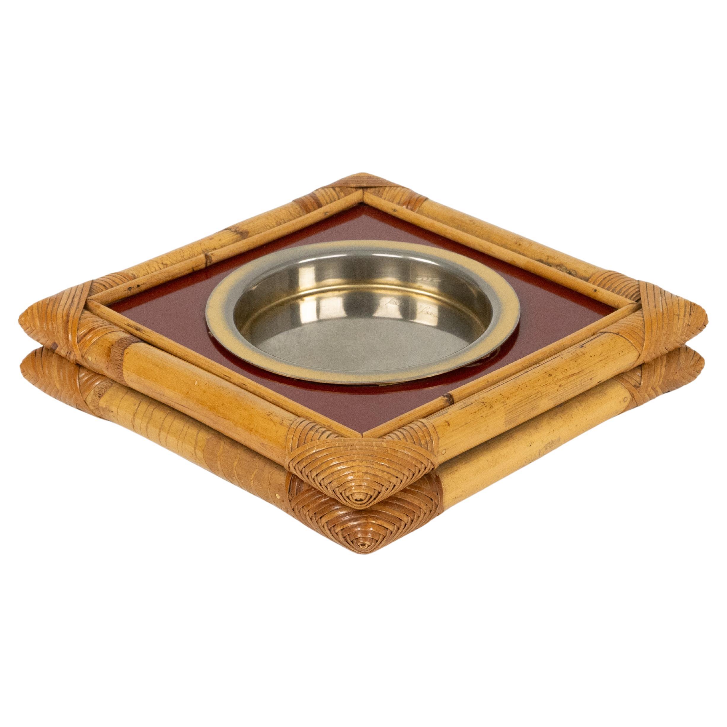 Aschenbecher aus Bambus, Rattan und Bakelit von Cesare Di Cesare, Italien, Mitte des 19. im Angebot 10