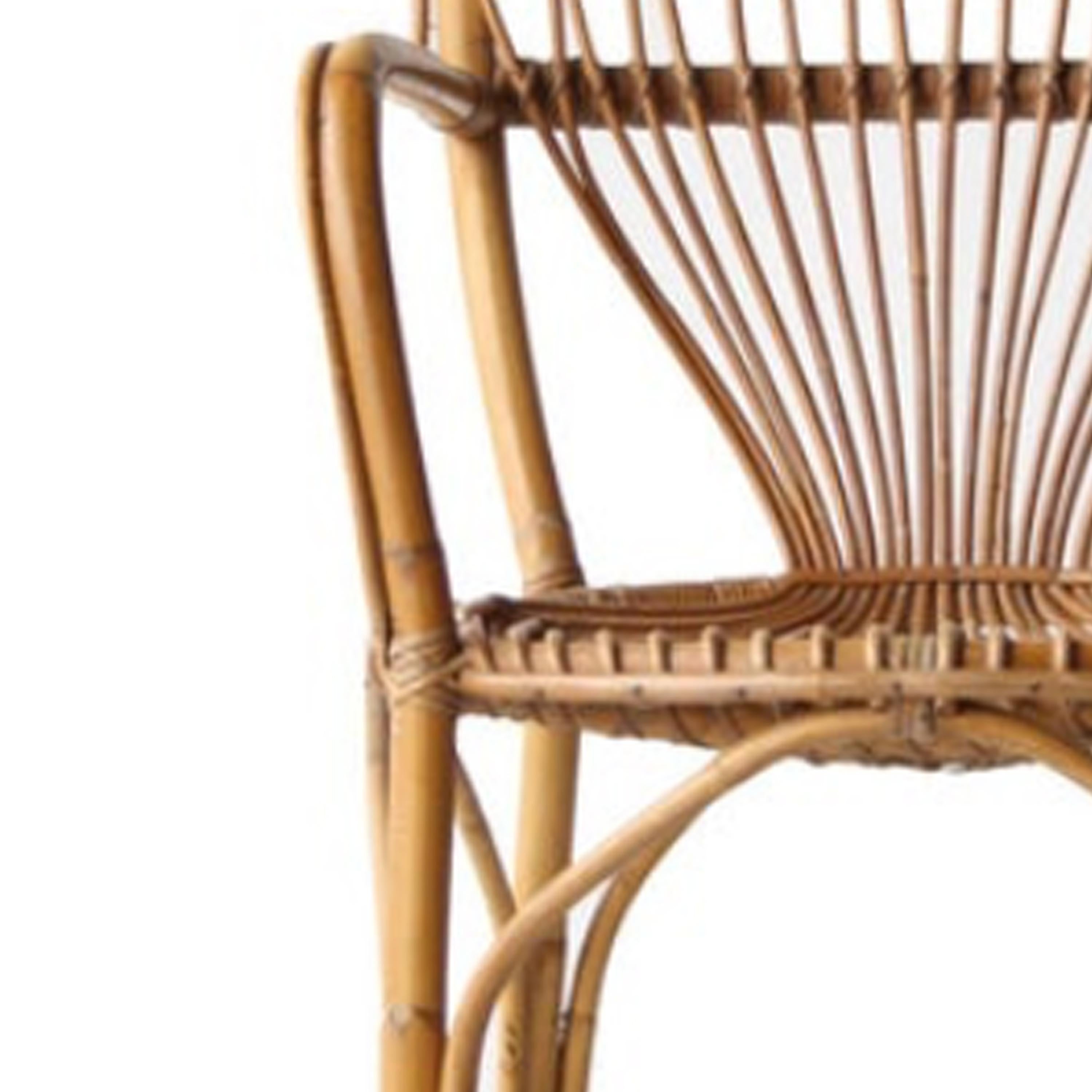 Bambou Paire de fauteuils en osier et bambou du milieu du siècle, France, 1970 en vente