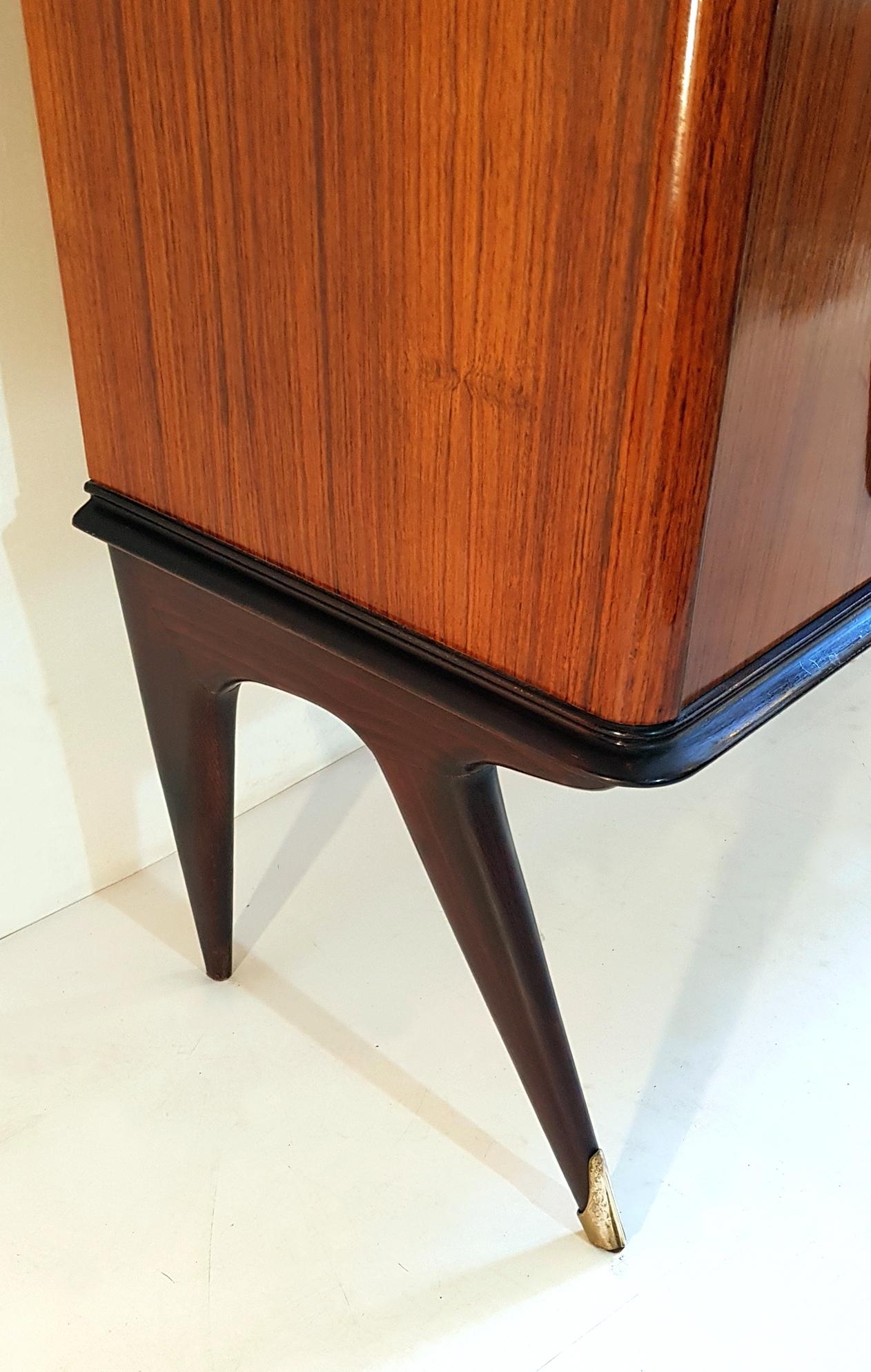 Mid-Century Modern Midcentury Bar Cabinet in the Style of Ico Parisi, Italy