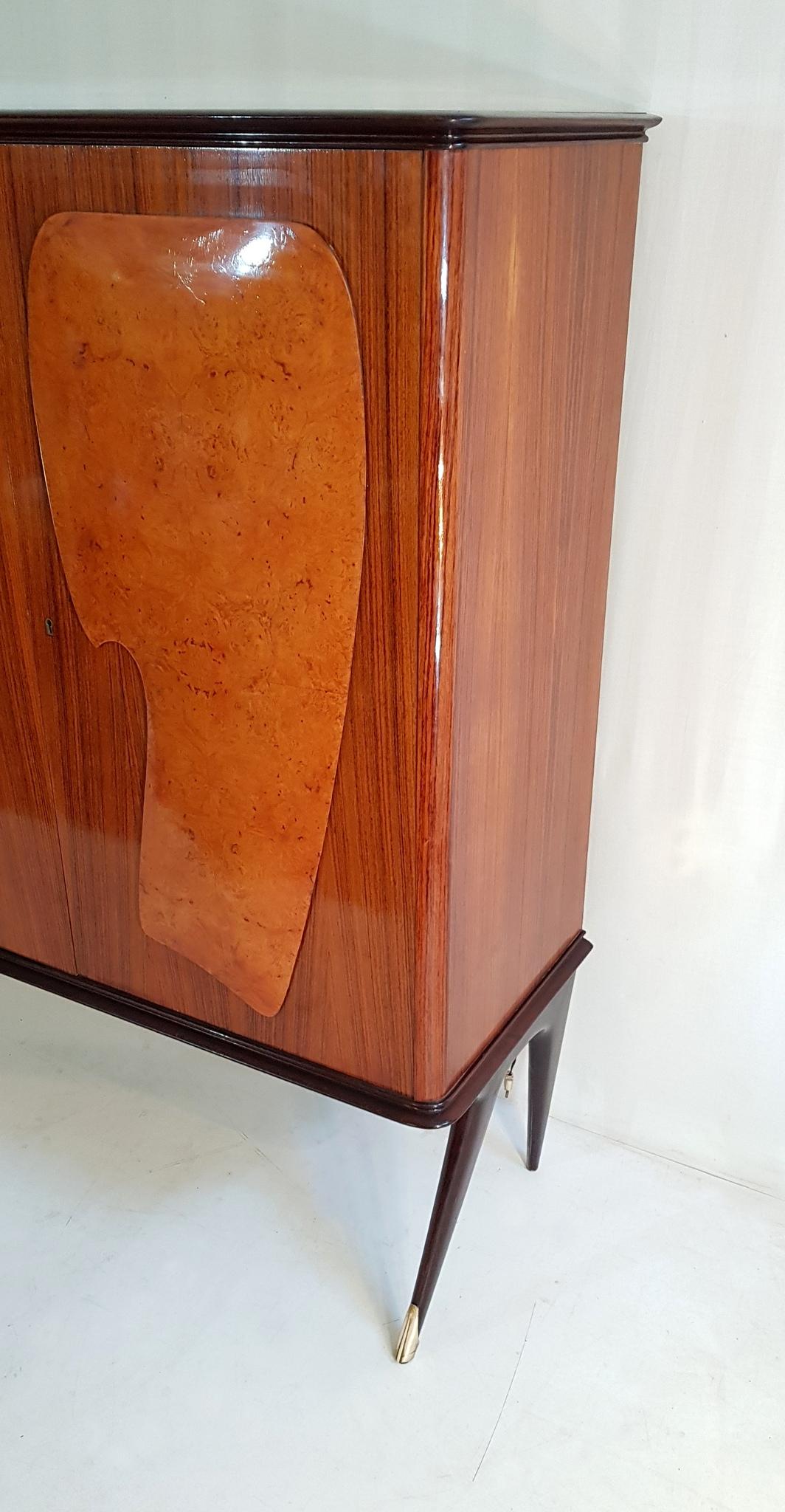 Italian Midcentury Bar Cabinet in the Style of Ico Parisi, Italy
