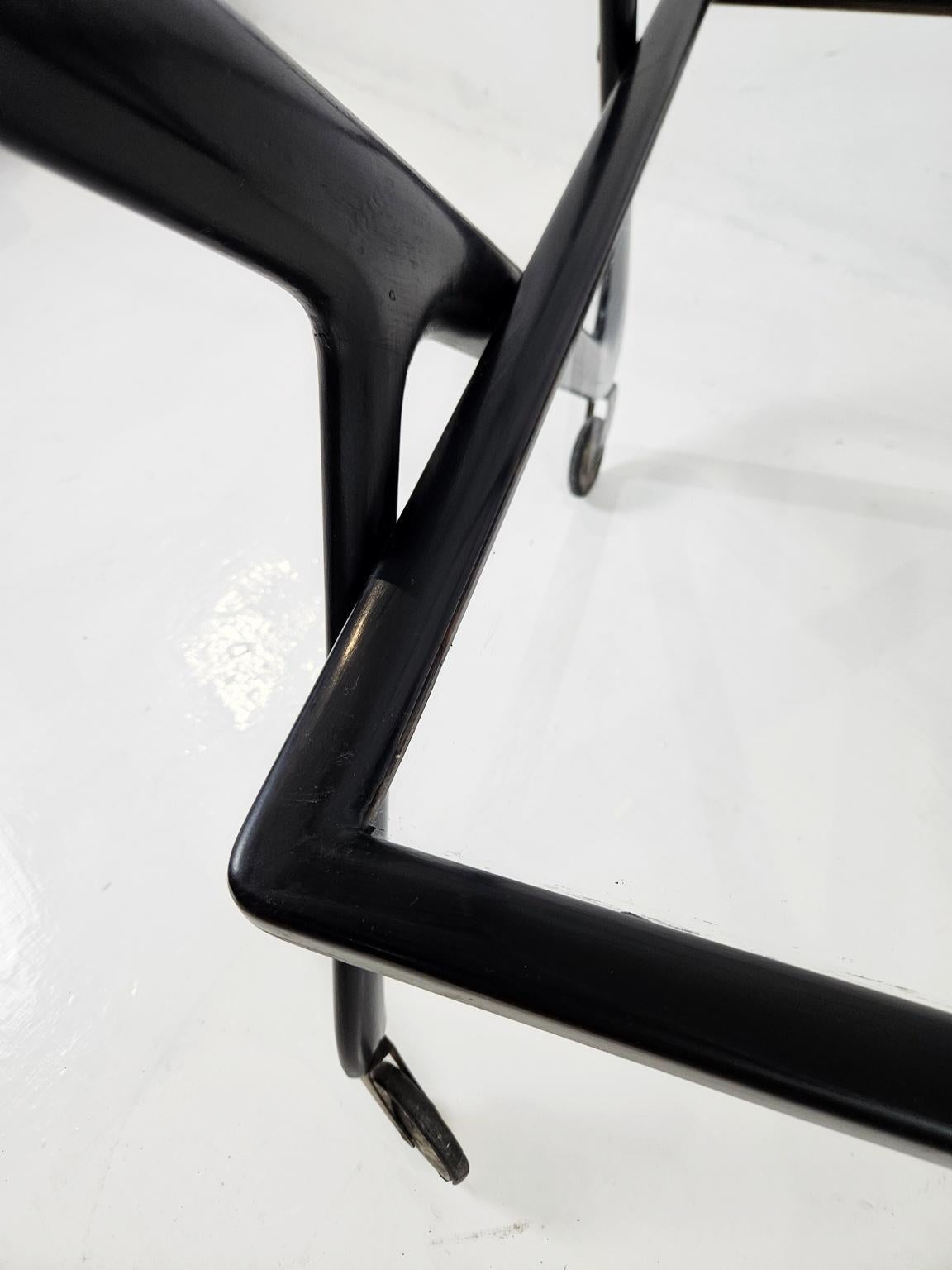 Midcentury Bar Cart by  Cesare Lacca Italy For Sale 3