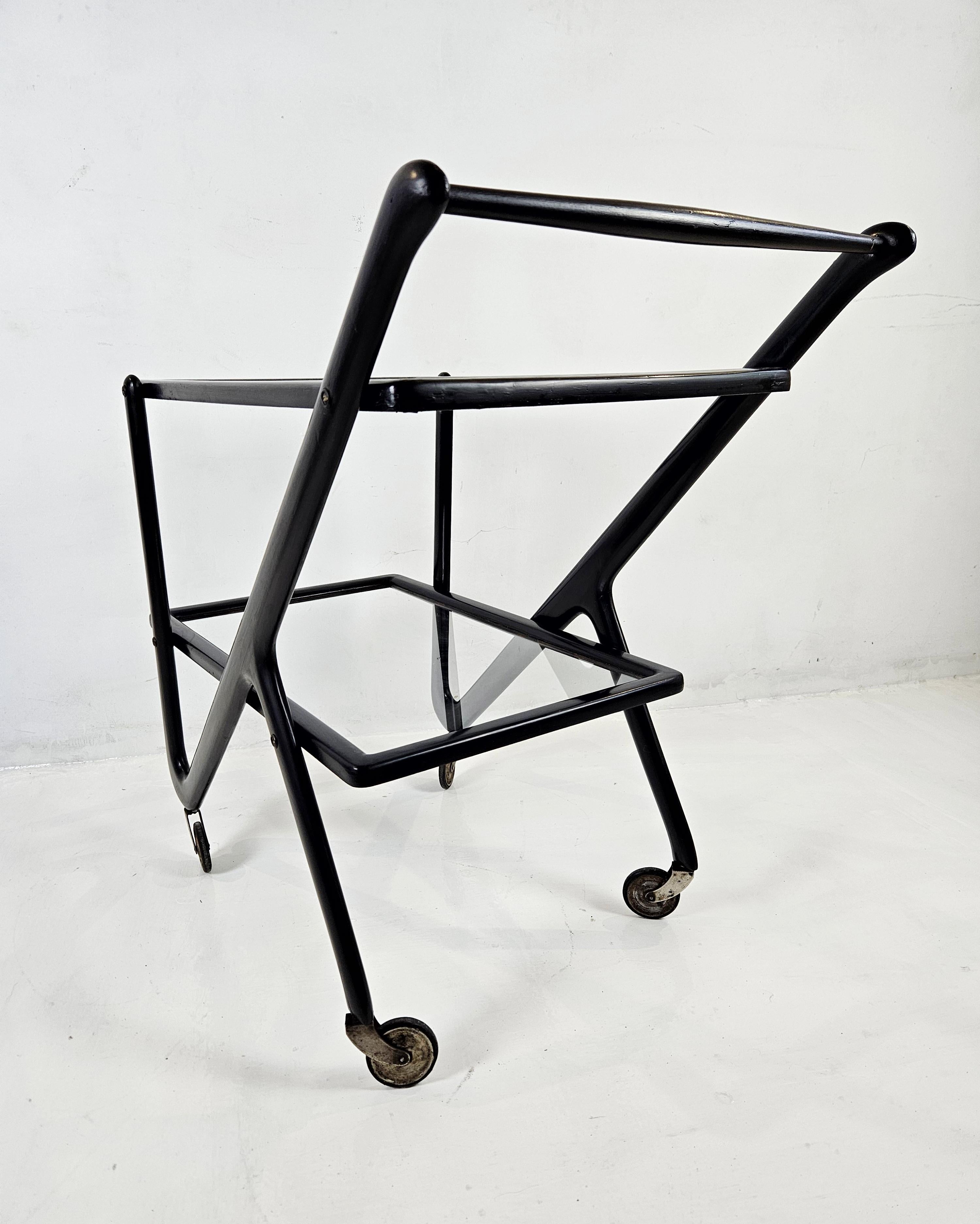 Midcentury Bar Cart by  Cesare Lacca Italy For Sale 2