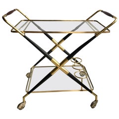 Midcentury Bar Cart Drinks Trolley, Cesare Lacca