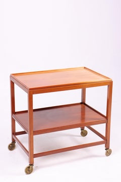 Midcentury Bar Cart in Mahogany Designed by Rud Rasmussen, 1950s