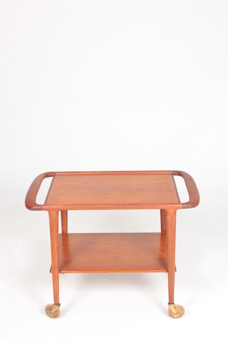 outdoor teak bar cart on Midcentury Bar Cart In Teak By N O Moller 1960s For Sale At 1stdibs