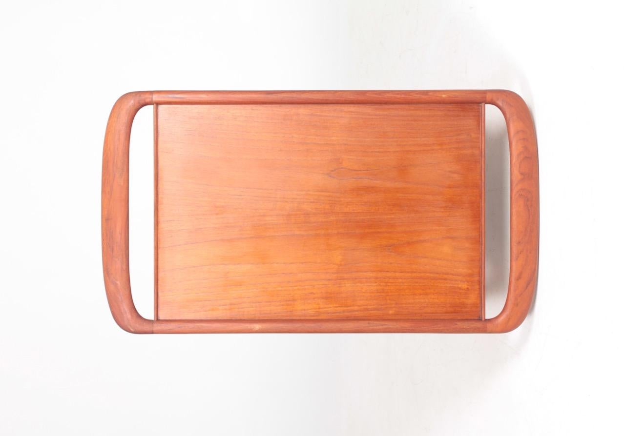 Mid-20th Century Midcentury Bar Cart in Teak by N.O Møller, 1960s