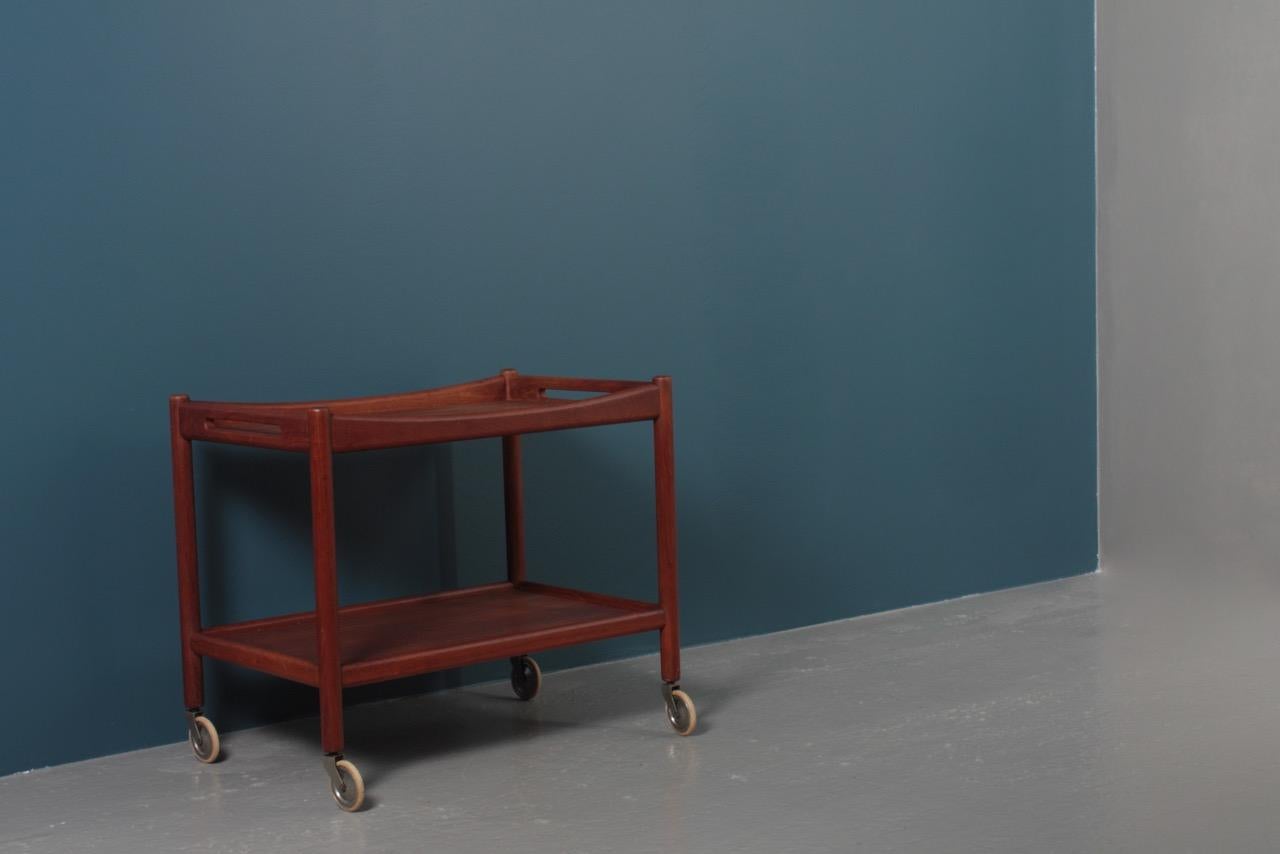 Midcentury Bar Cart in Teak Designed by Hans Wegner, 1950s 5