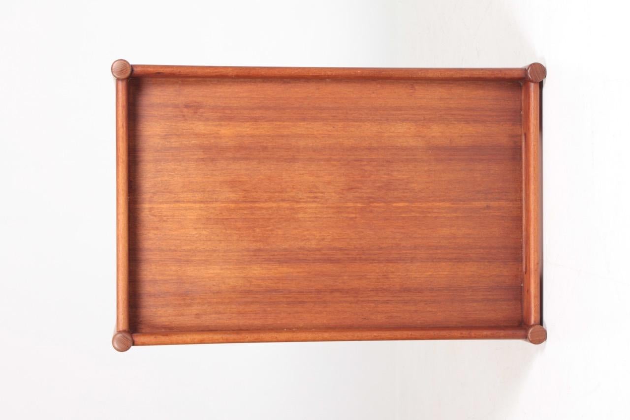 Midcentury Bar Cart in Teak Designed by Hans Wegner, 1950s 1