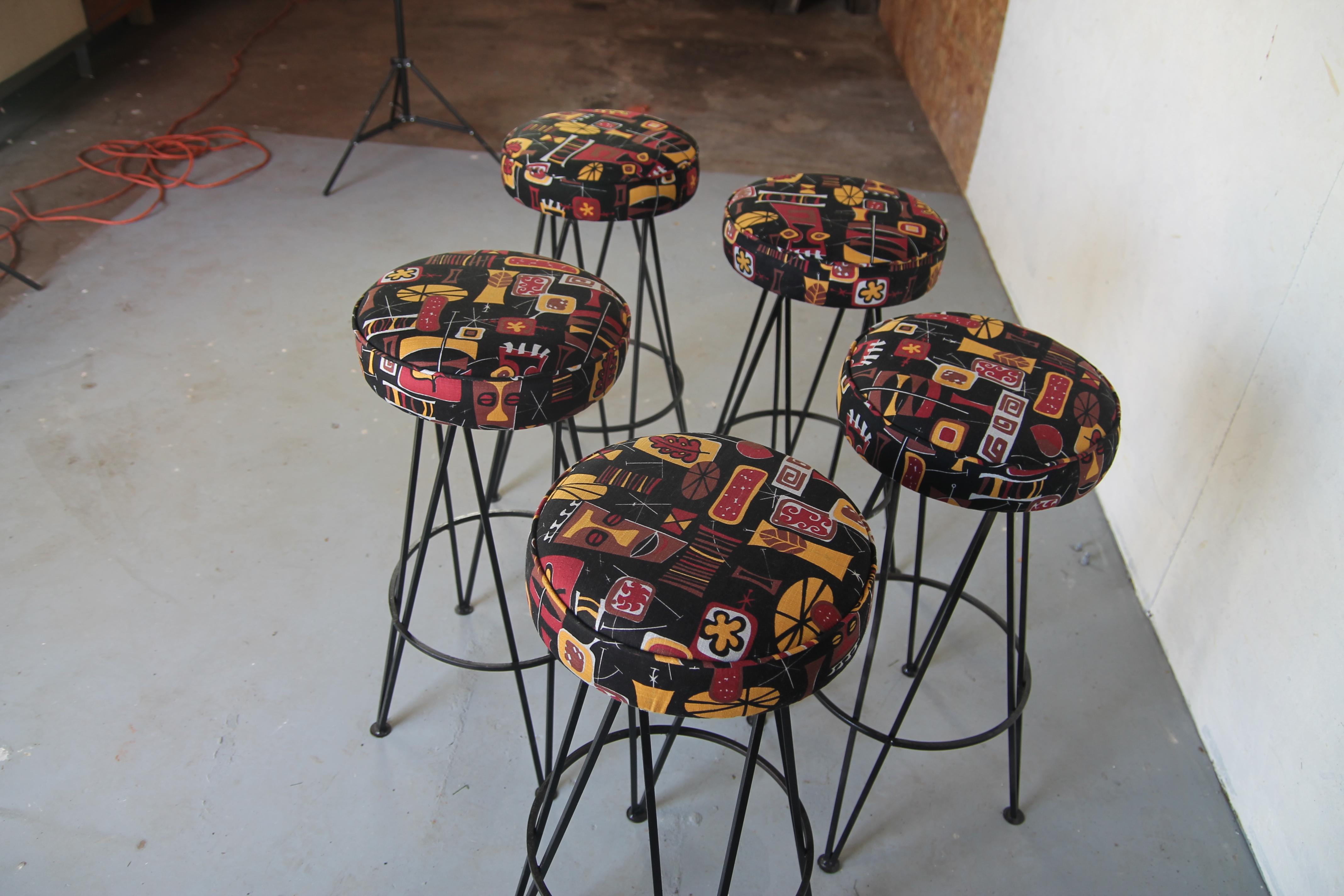Midcentury Bar Stools In Good Condition In Asbury Park, NJ