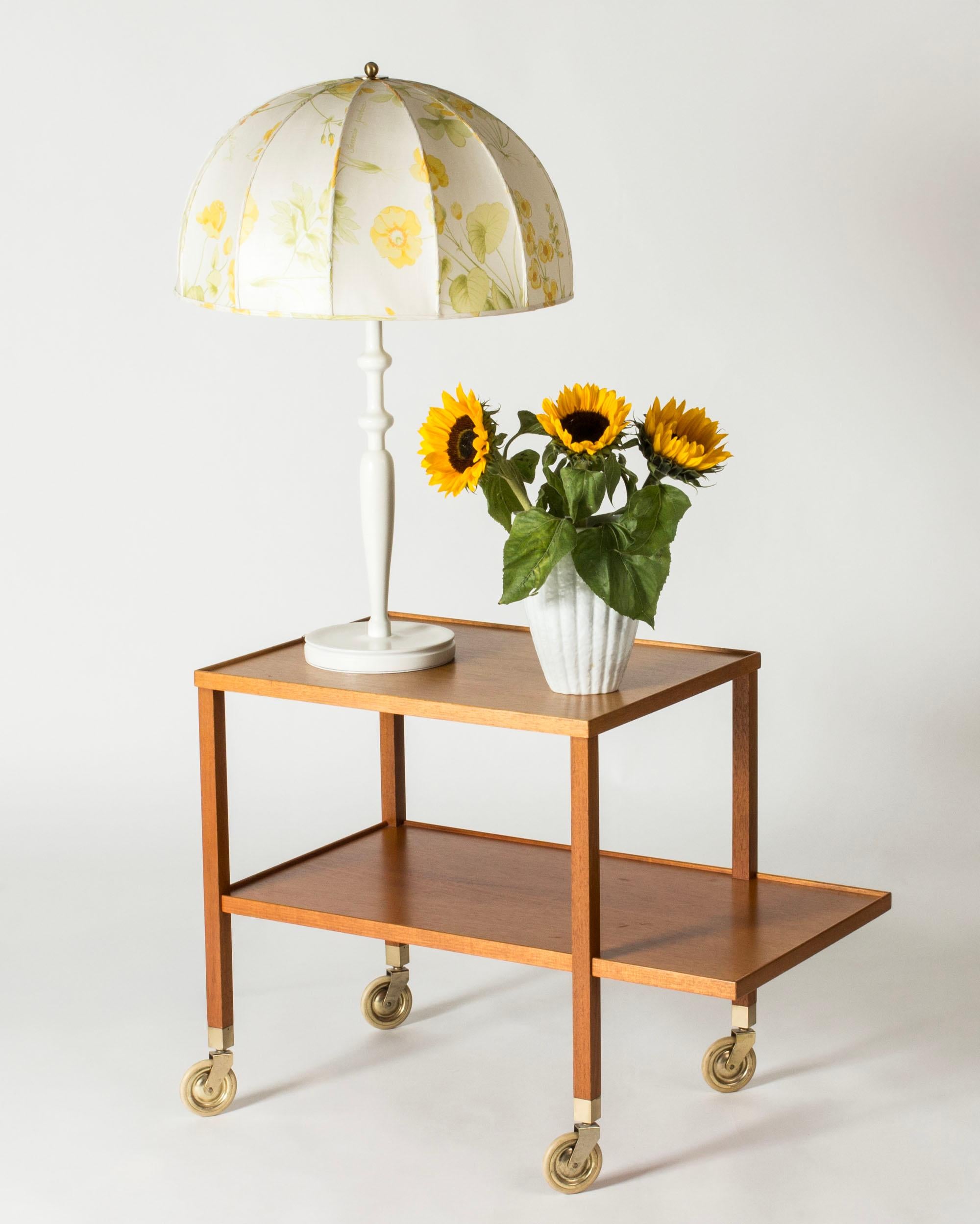 Scandinavian Modern Midcentury Bar Trolley by Josef Frank, Svenskt Tenn, Sweden, 1950s For Sale
