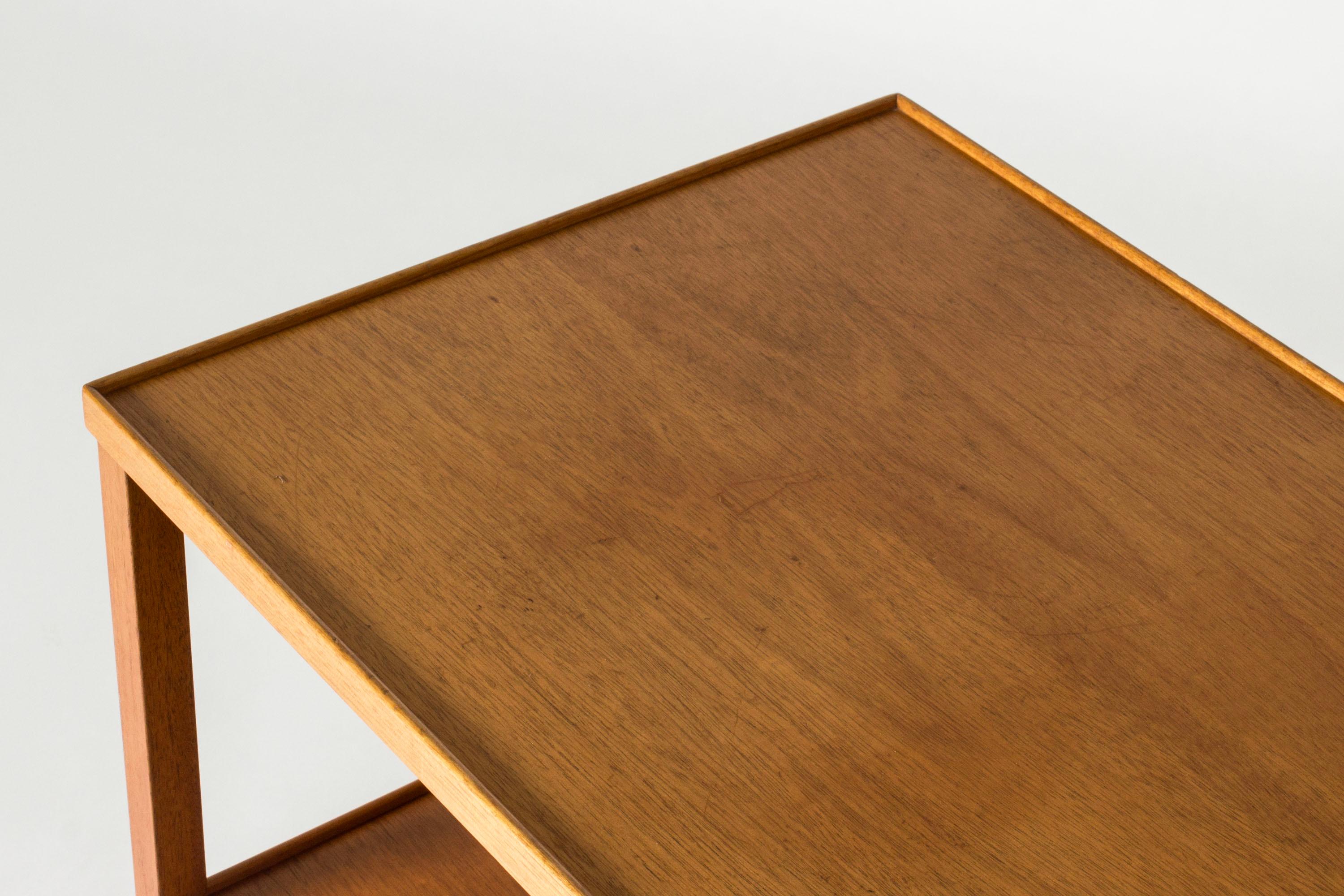Mahogany Midcentury Bar Trolley by Josef Frank, Svenskt Tenn, Sweden, 1950s For Sale