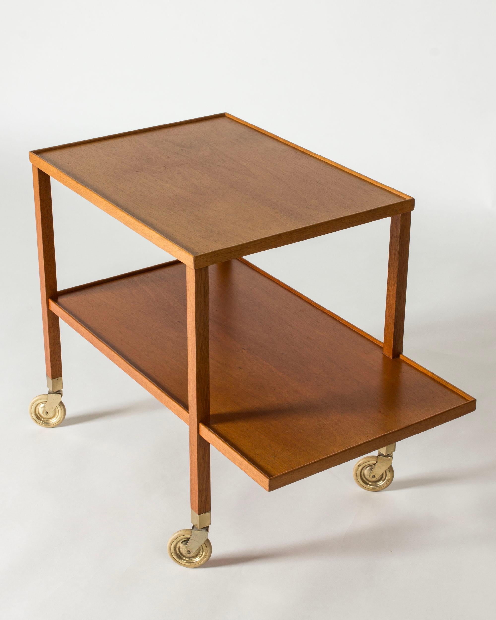 Midcentury Bar Trolley by Josef Frank, Svenskt Tenn, Sweden, 1950s For Sale 2