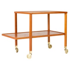 Carrito de bar de mediados de siglo de Josef Frank, Svenskt Tenn, Suecia, años 50