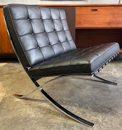 barcelona chair original Midcentury Barcelona Lounge Chair for Knoll