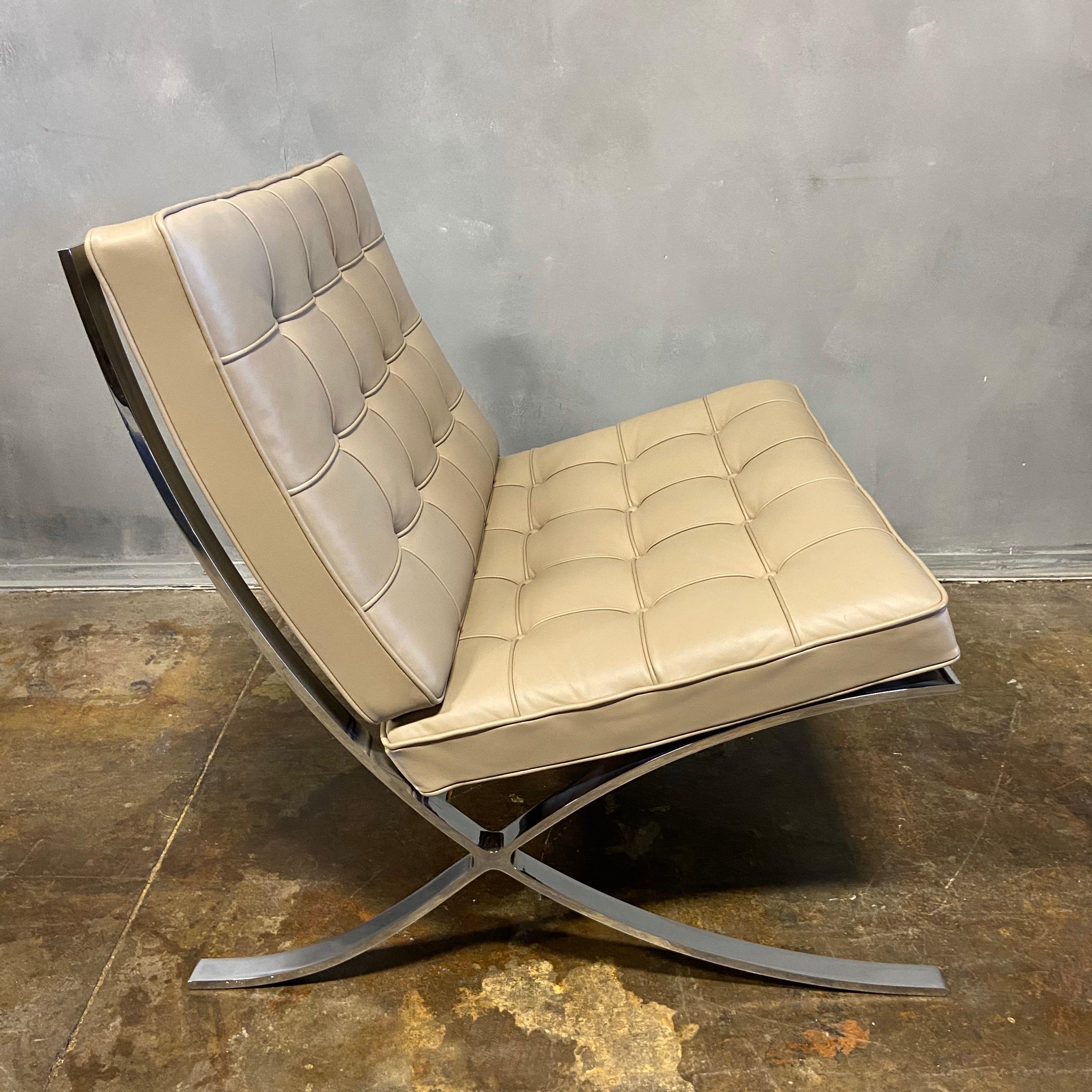German Midcentury Barcelona Lounge Chairs for Knoll