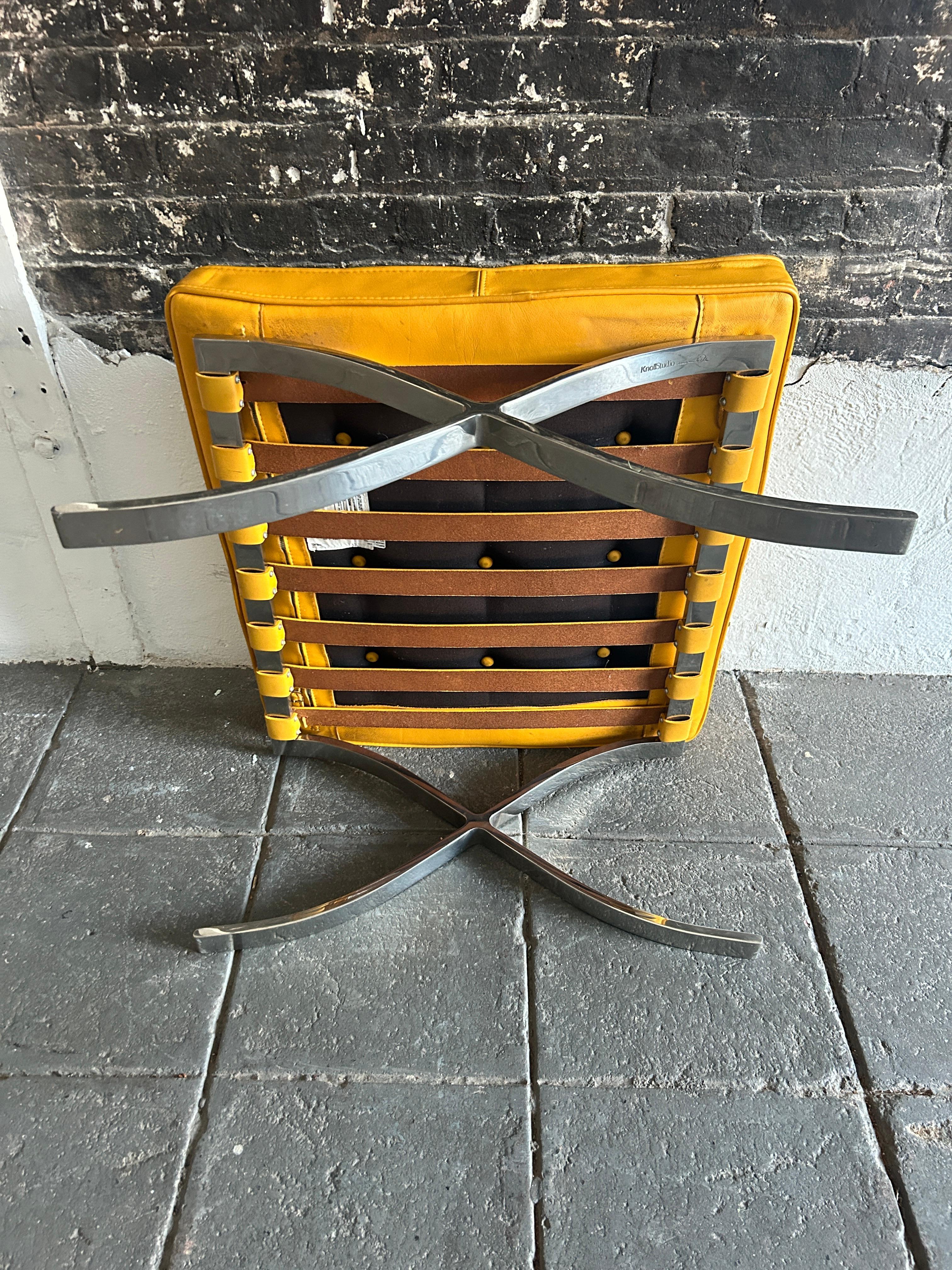 stool is bright yellow