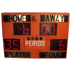 Midcentury Basketball Scoreboard
