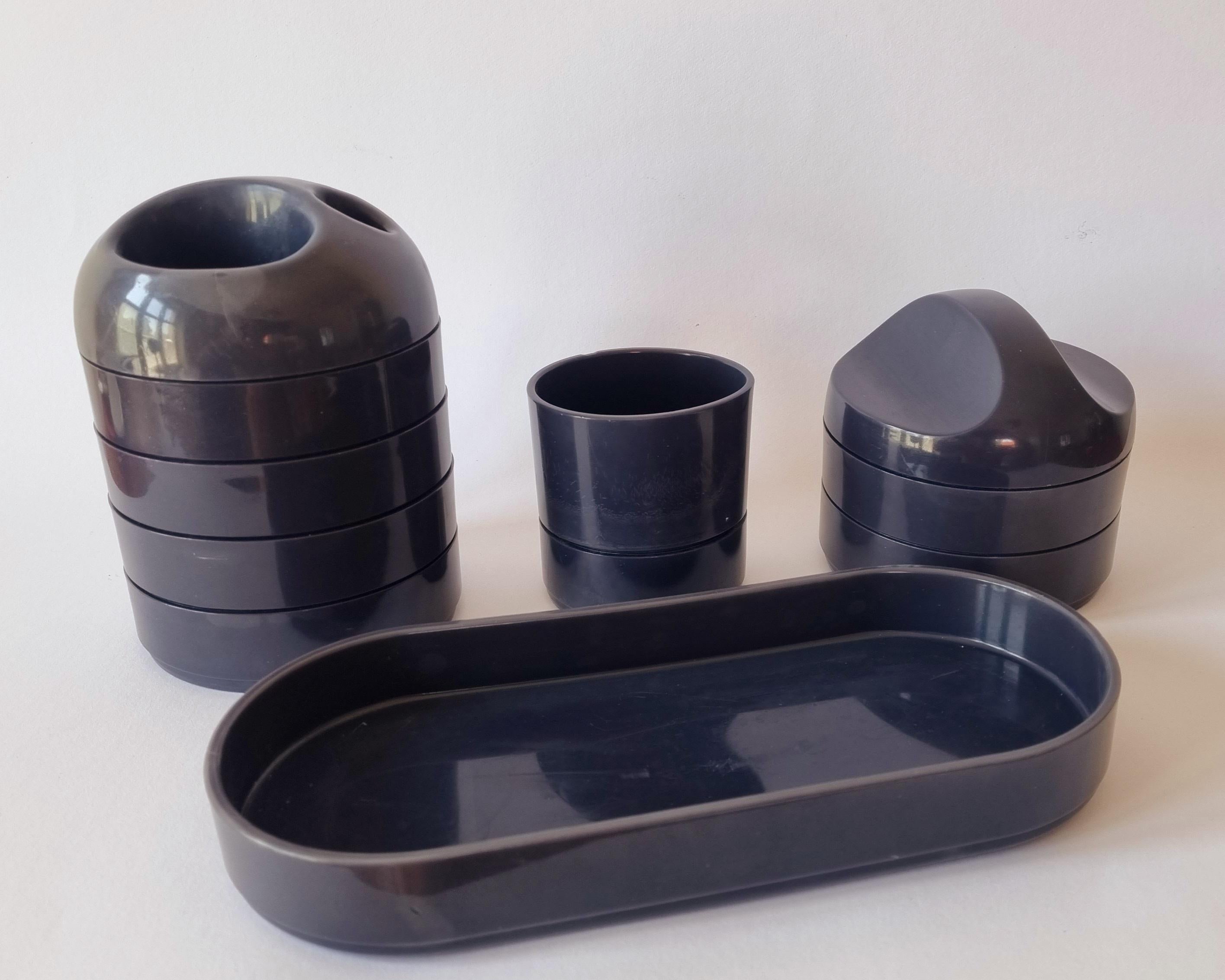 Midcentury Bathroom Set OCEANO, A. Marvelli for KOH-I-NOOR, Italy, 1970s For Sale 3