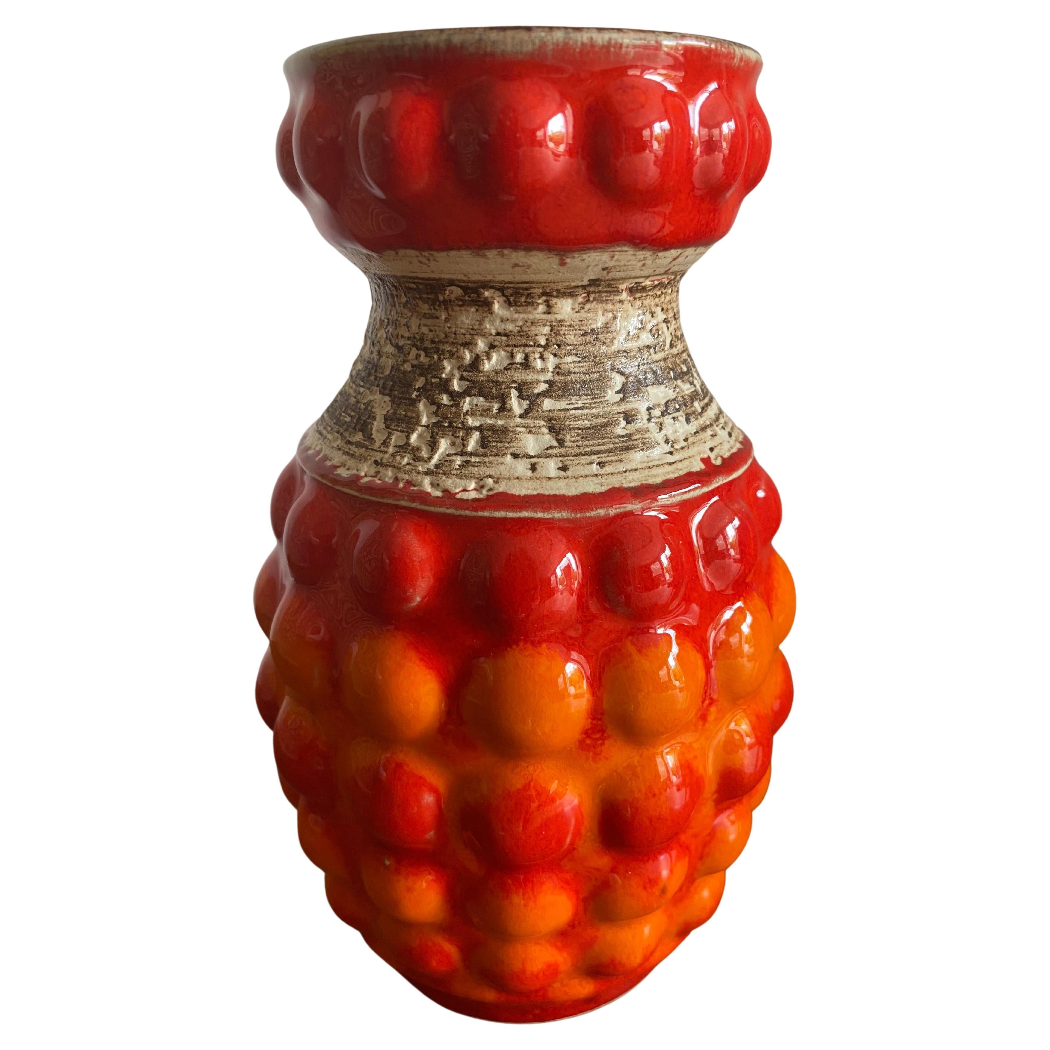 Midcentury Bay Keramik Fat Lava ‘Bubble’ Vase by Bodo Mans For Sale