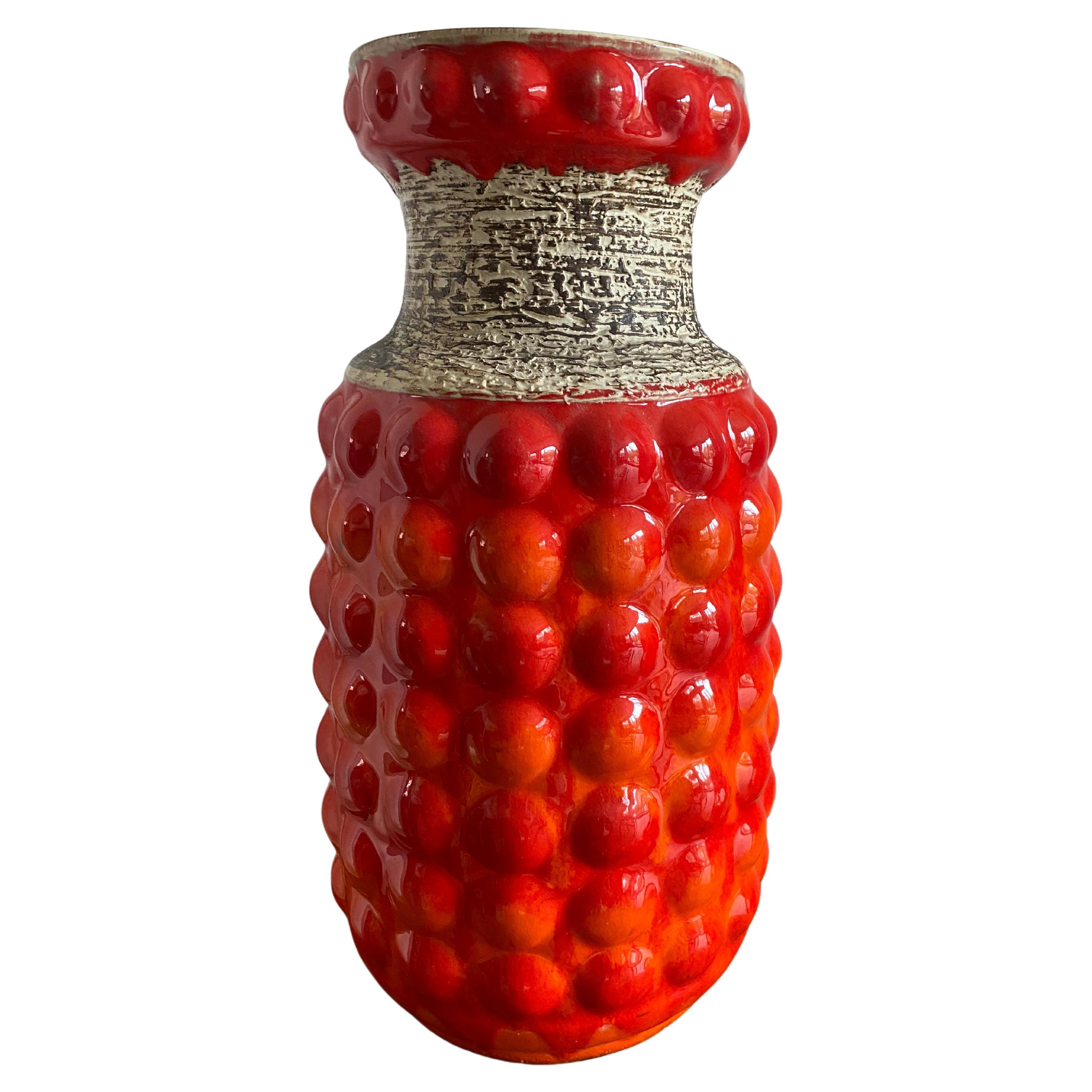 Vase à bulles en lave de Bay Keramik du milieu du siècle par Bodo Mans