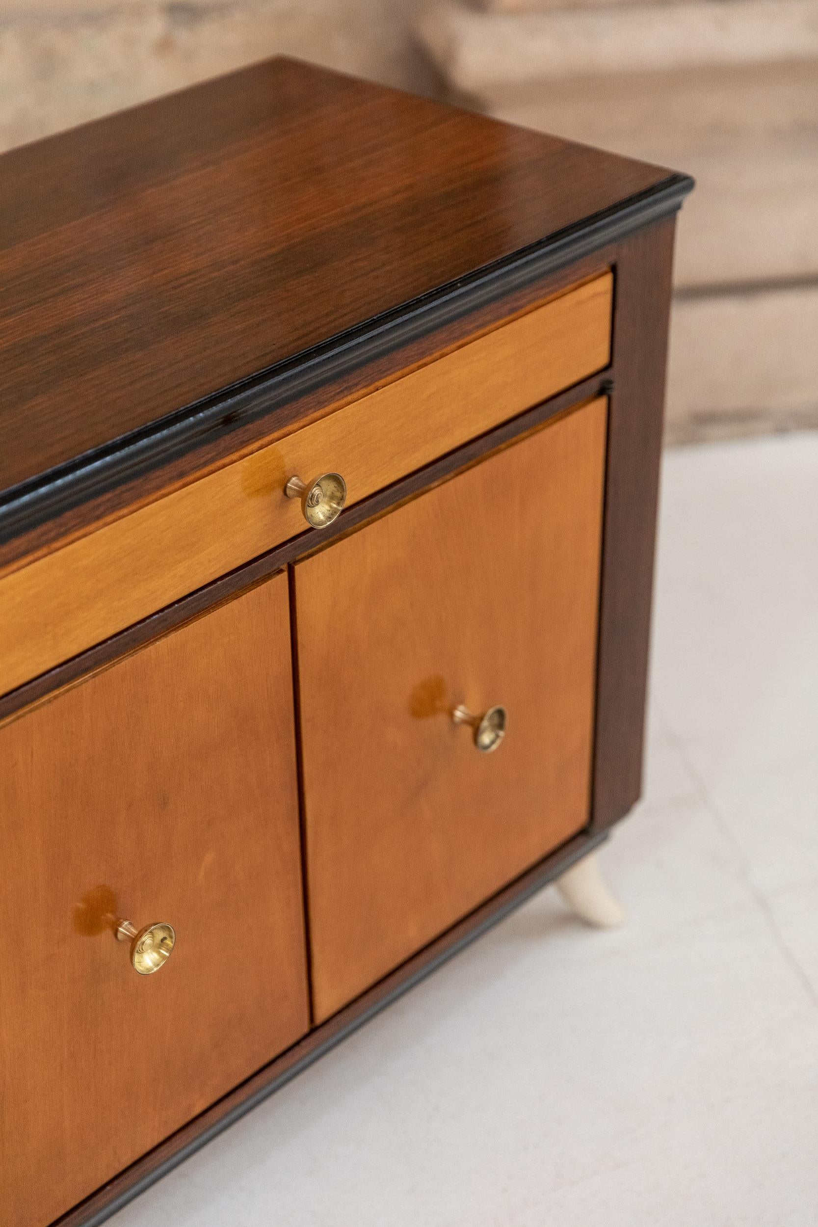 Midcentury bedside tables attributed to Guglielmo Ulrich, Italy 1940s For Sale 9
