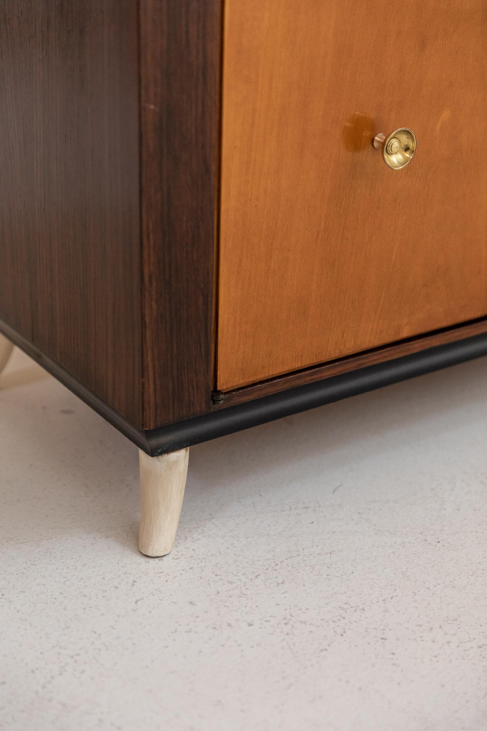 Midcentury bedside tables attributed to Guglielmo Ulrich, Italy 1940s For Sale 3