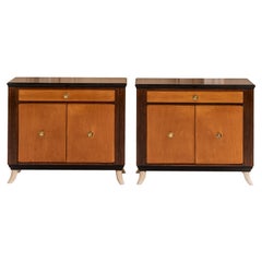 Midcentury bedside tables attributed to Guglielmo Ulrich, Italy 1940s
