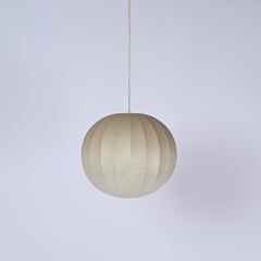 Midcentury Beige "Cocoon" Pendant by Achille Castiglioni, Italy 1960s