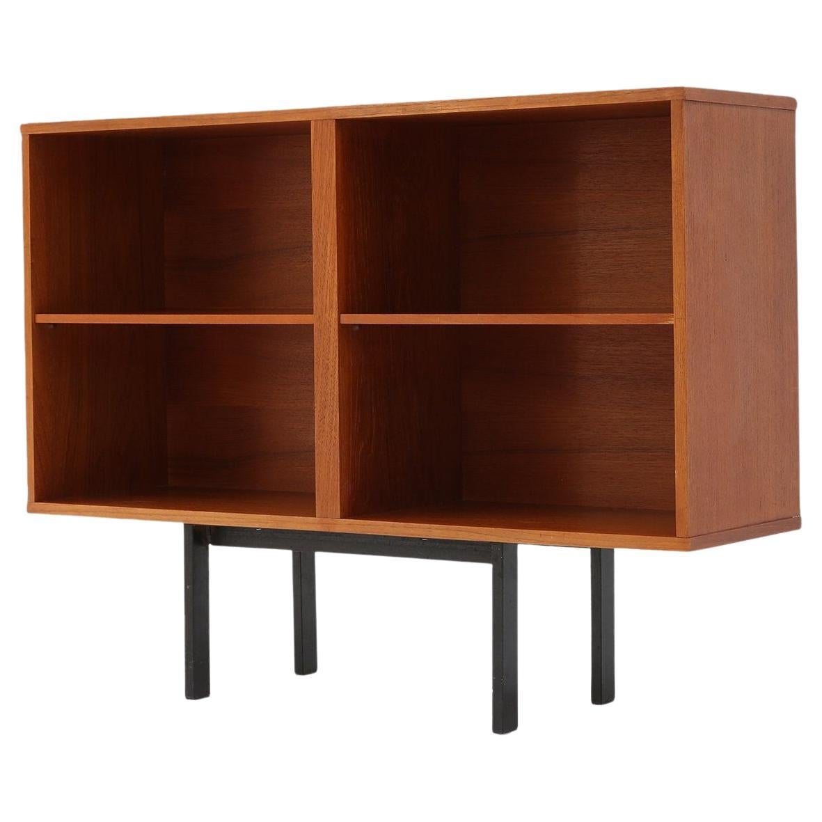 Mid‑Century Belgian Teak Cabinet or Bookcase, 1960s