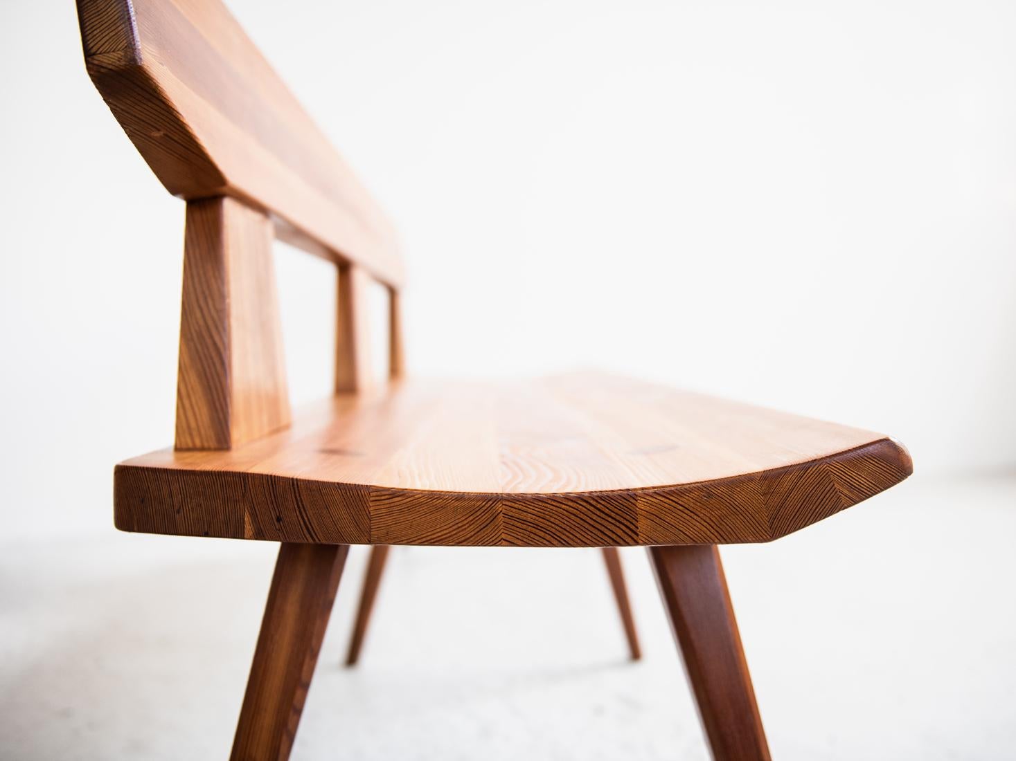 Woodwork Midcentury Bench by Jacob Kielland Brandt for I. Christiansen, 1960s For Sale