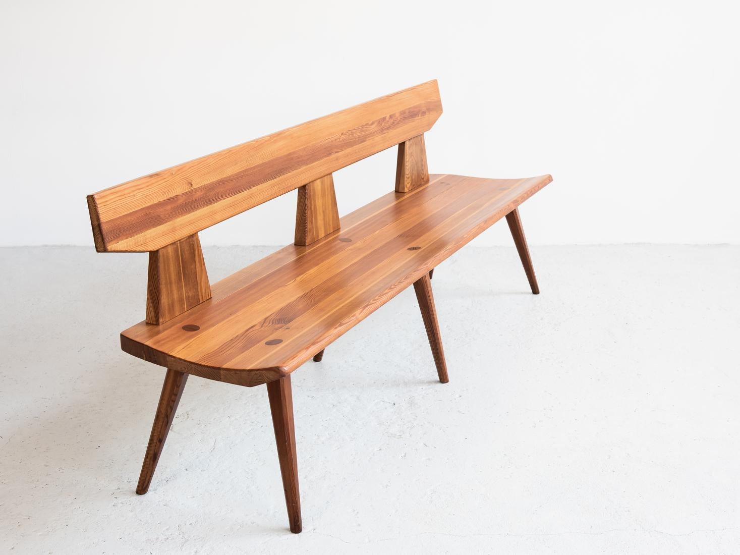 Midcentury Bench by Jacob Kielland Brandt for I. Christiansen, 1960s In Good Condition For Sale In Beveren, BE