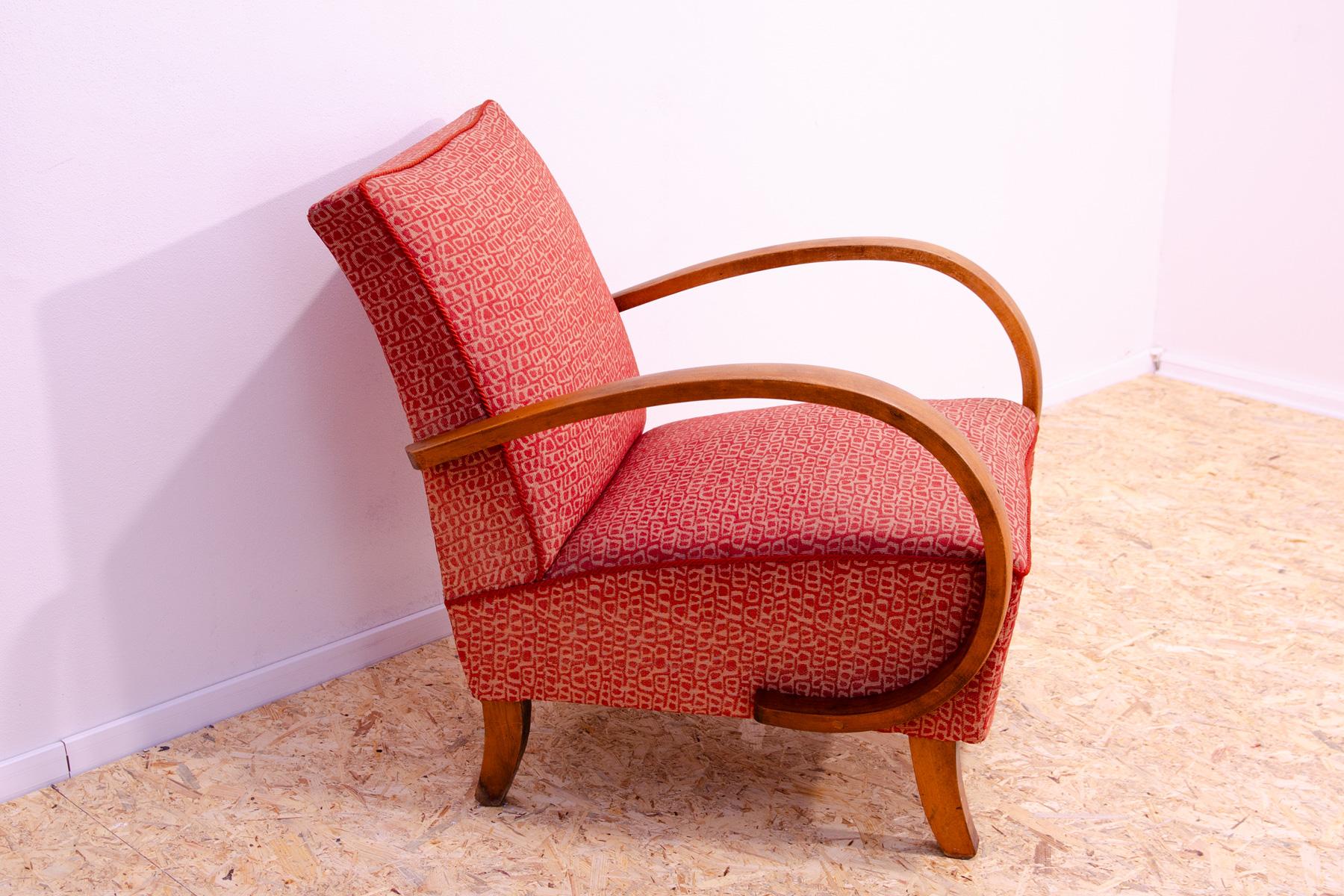 Mid-Century Modern Midcentury Bentwood armchair by Jindřich Halabala for UP Závody, 1950´s For Sale