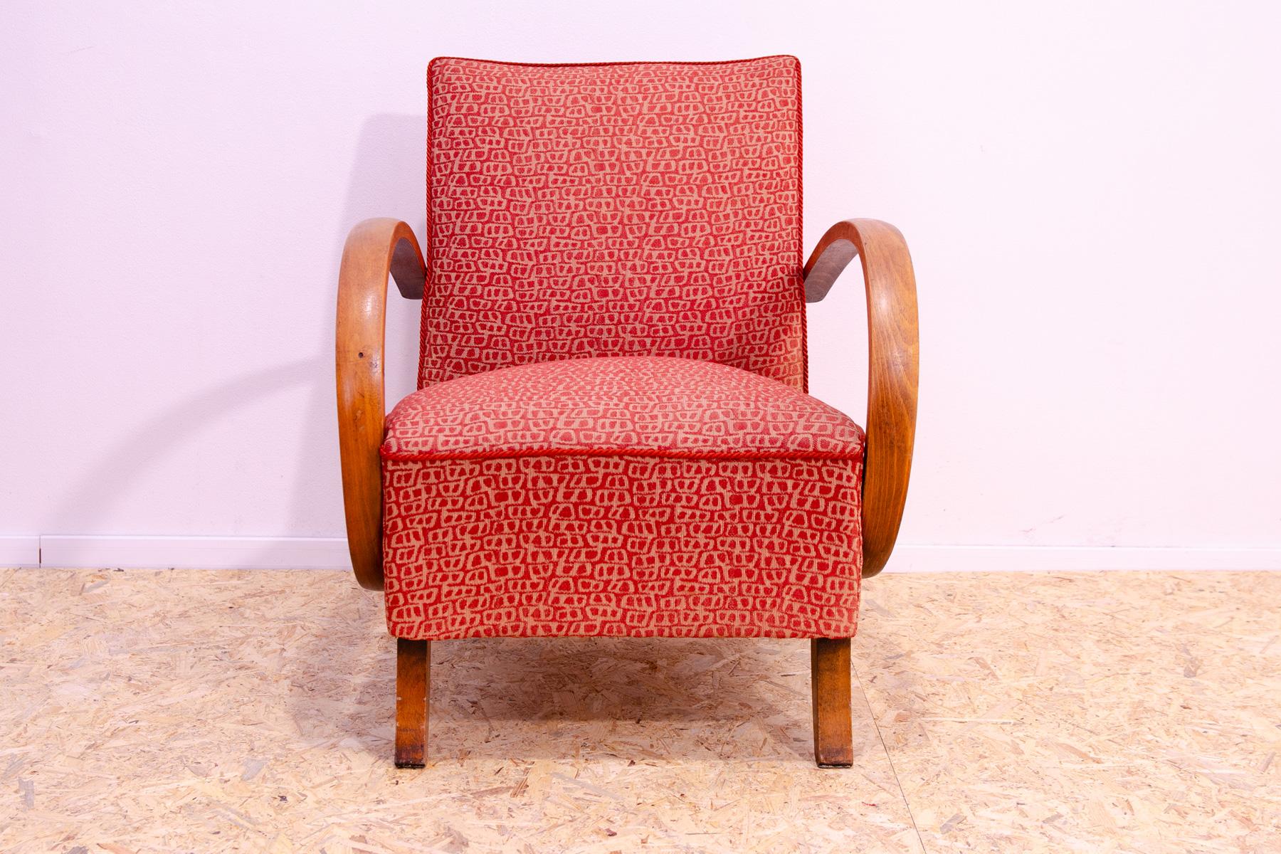 20th Century Midcentury Bentwood armchair by Jindřich Halabala for UP Závody, 1950´s For Sale