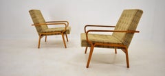 Midcentury Bentwood Armchairs Designed by Ludvík Volák for Dřevopodnik Holešov