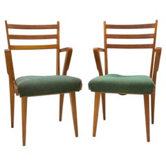 Chaises de bureau en bois courbé du milieu du siècle dernier, Tchécoslovaquie, années 1960, lot de 2