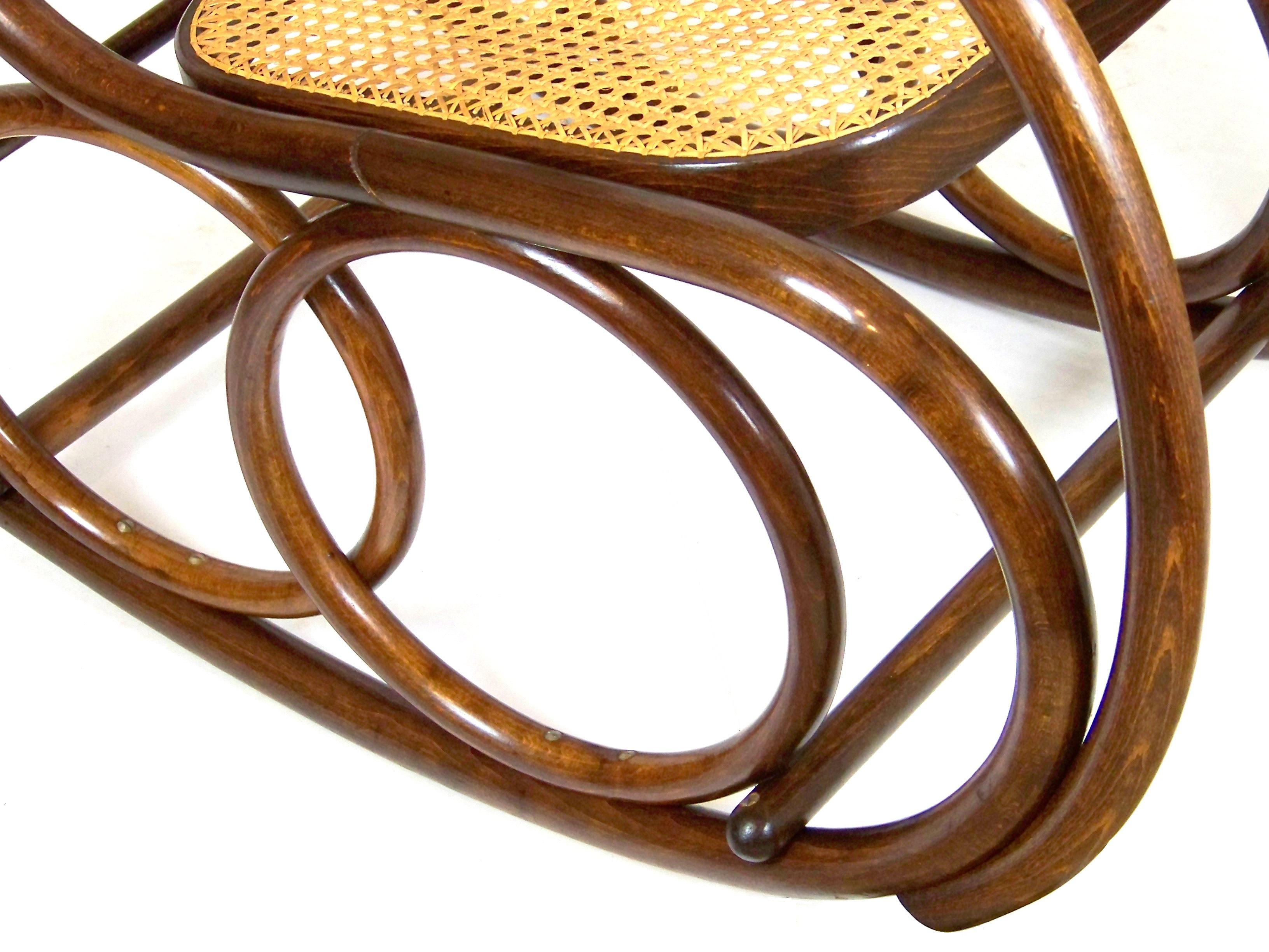 Czech Midcentury Bentwood Rocking Chair from TON, 1960s