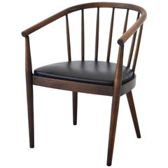 Retro Midcentury Bentwood Side Chair by Lawrence Peabody for Richardson Nemschoff