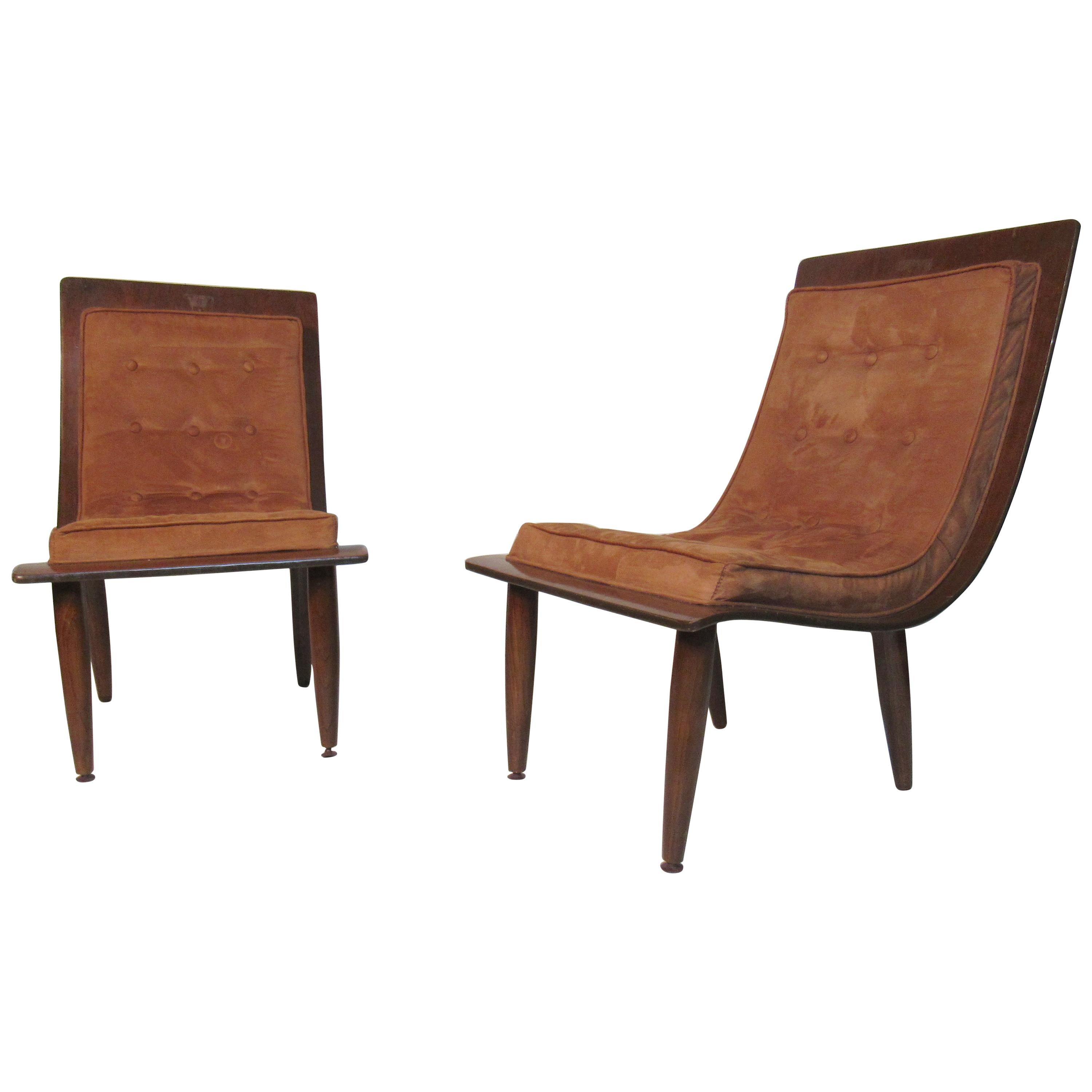 Midcentury Bentwood Slipper Chairs