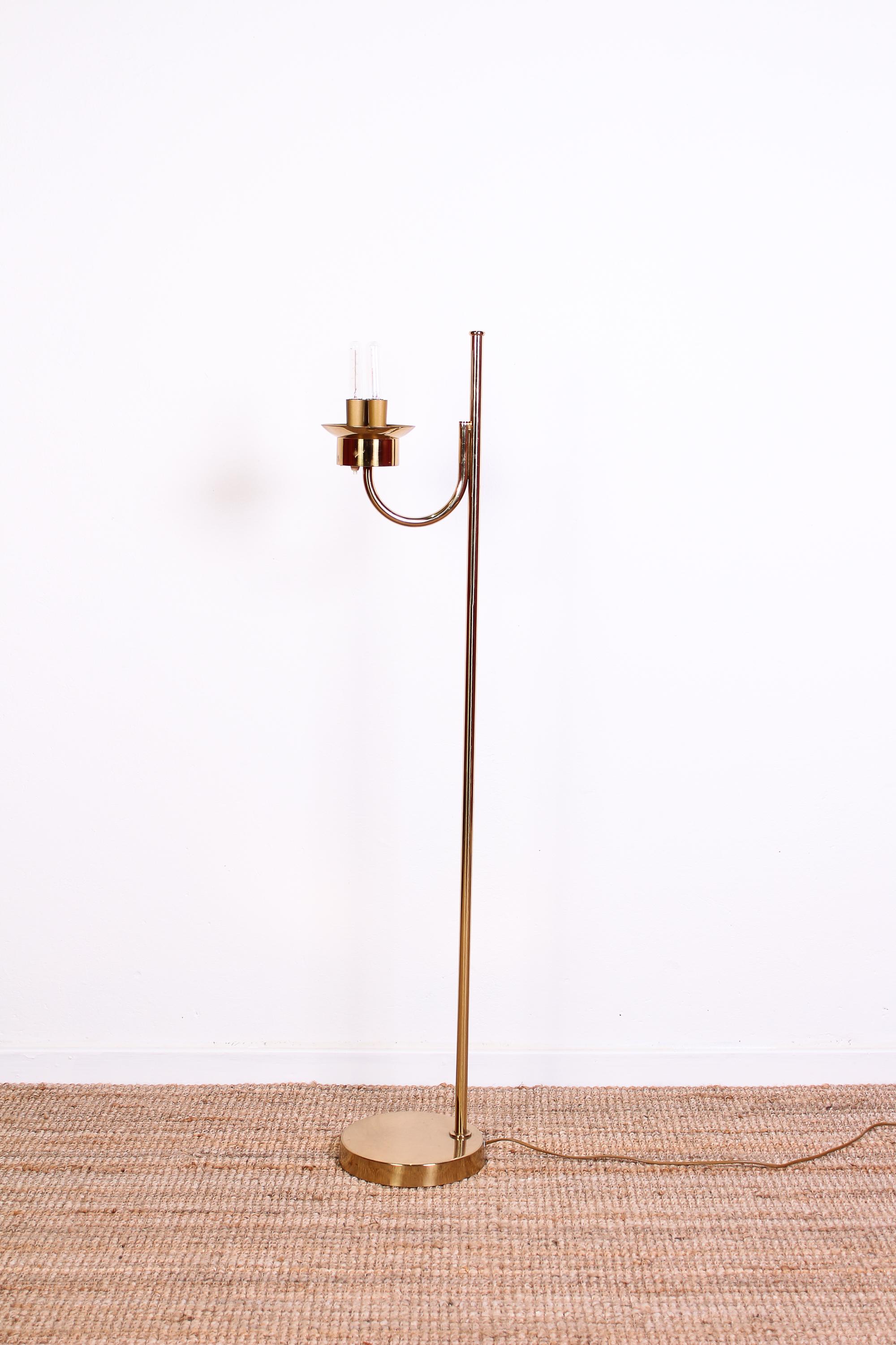 Midcentury Bergboms G-118 Brass Floor Lamp, 1950s 6