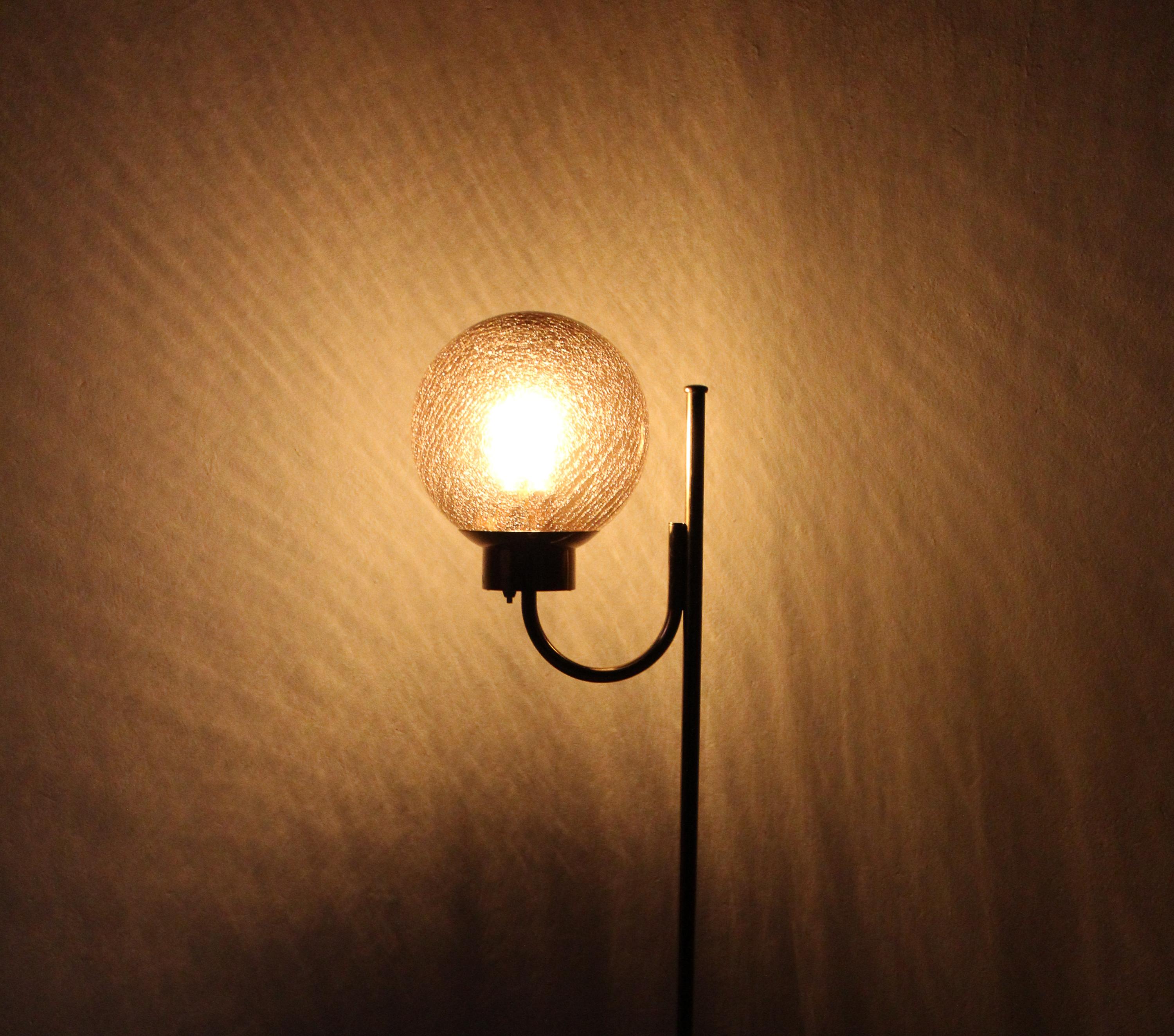 Swedish Midcentury Bergboms G-118 Brass Floor Lamp, 1950s