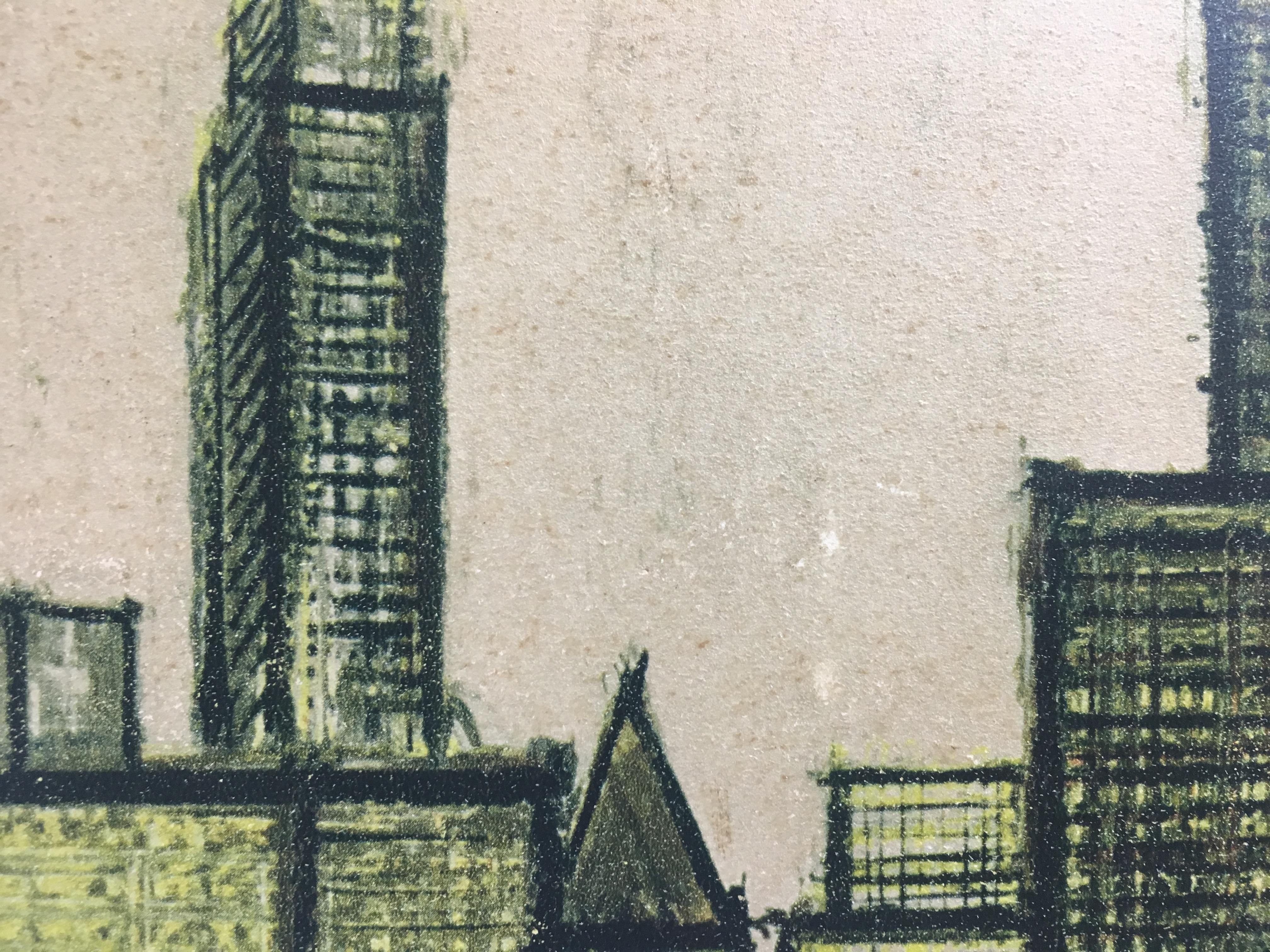 Bernard Buffet New York Skyline Limitierte Auflage Kaltnadelradierung 4