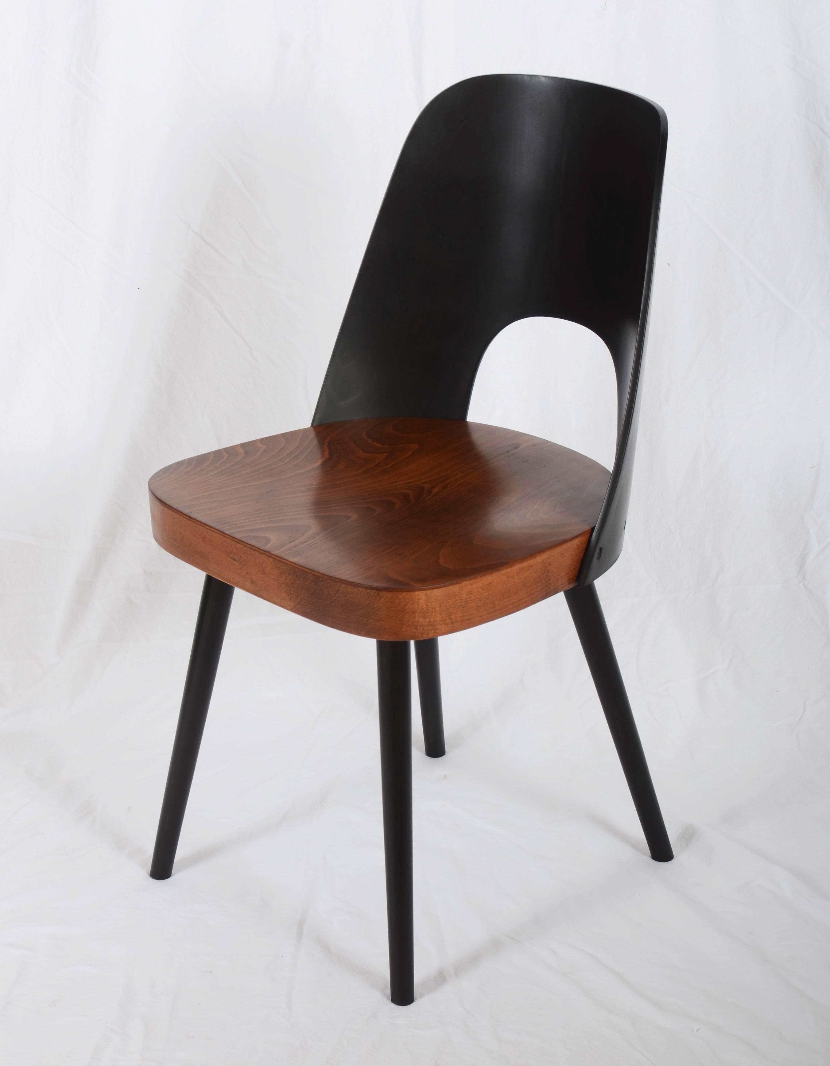 Mid-Century Modern Midcentury Bicolored Dining Chairs by Oswald Haerdtl For Sale