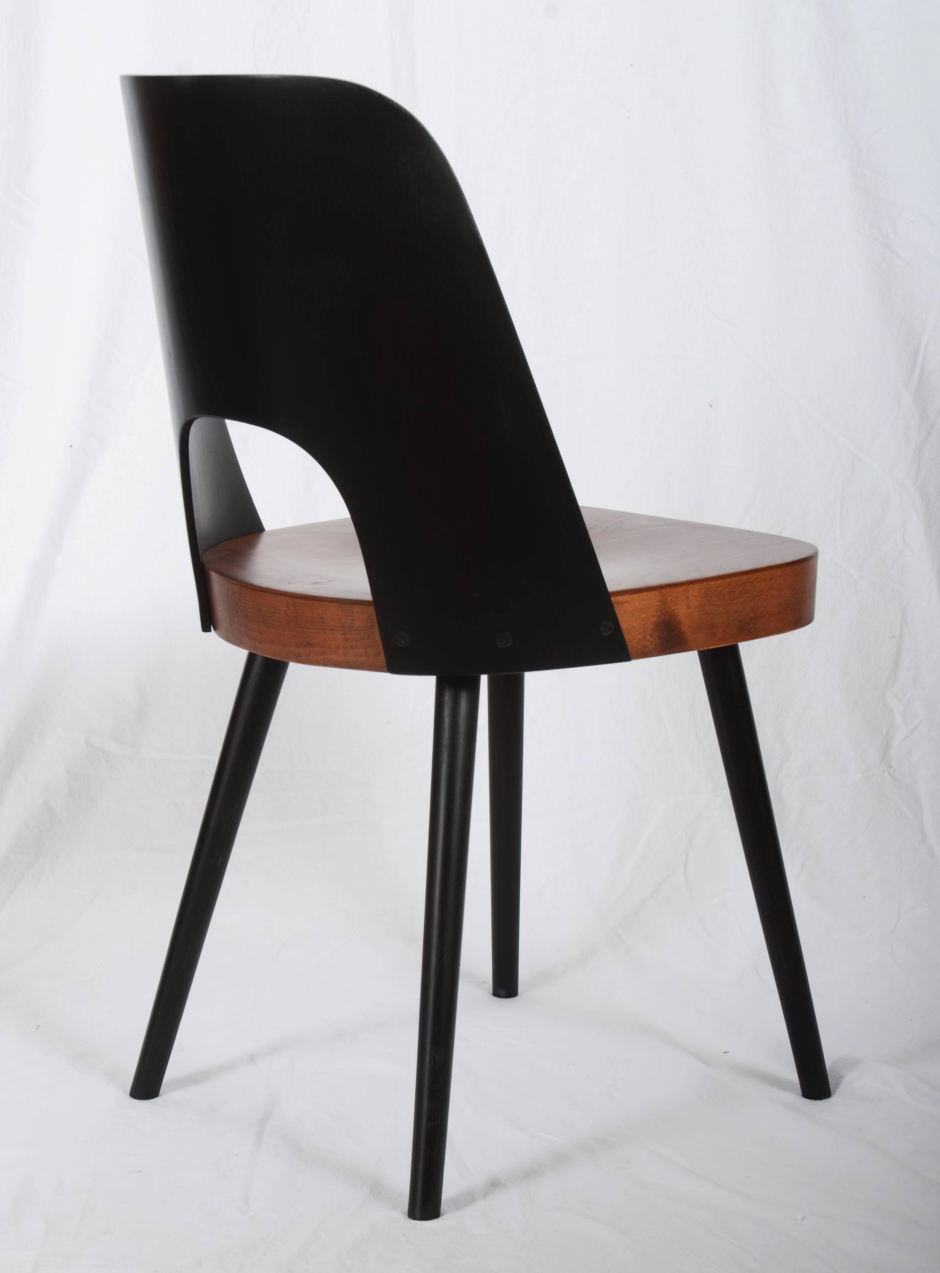 Mid-20th Century Midcentury Bicolored Dining Chairs by Oswald Haerdtl For Sale