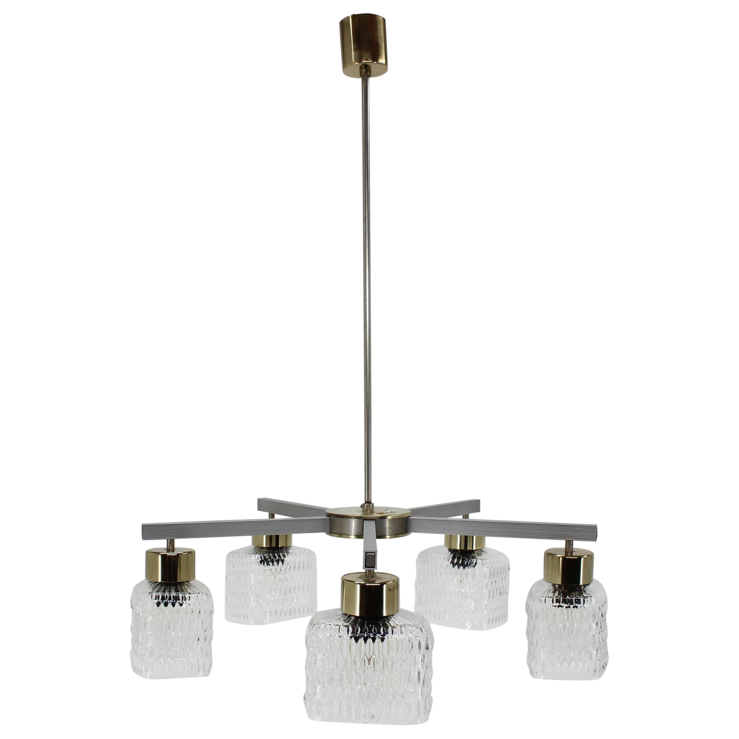 Midcentury Big Chandelier/ Kamenicky Senov, 1970s