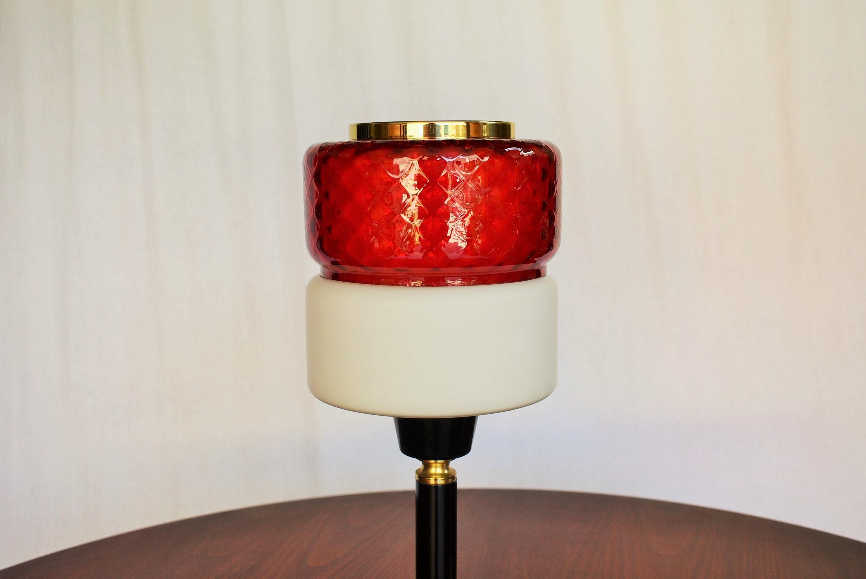 Midcentury Big Table Lamp, 1960s In Good Condition For Sale In Praha, CZ