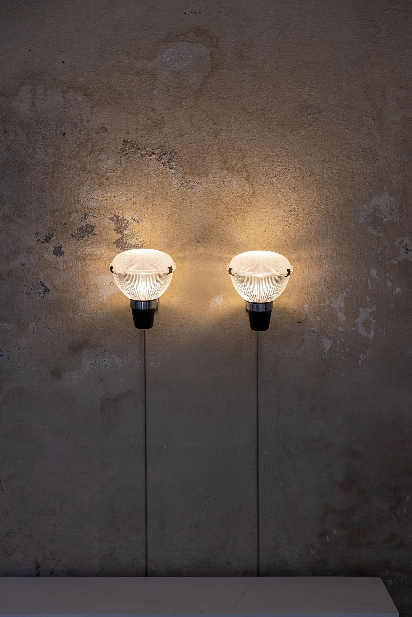 Midcentury big wall lights mod LP6 by Ignazio Gardella for Azucena, Italy 1950s For Sale 1