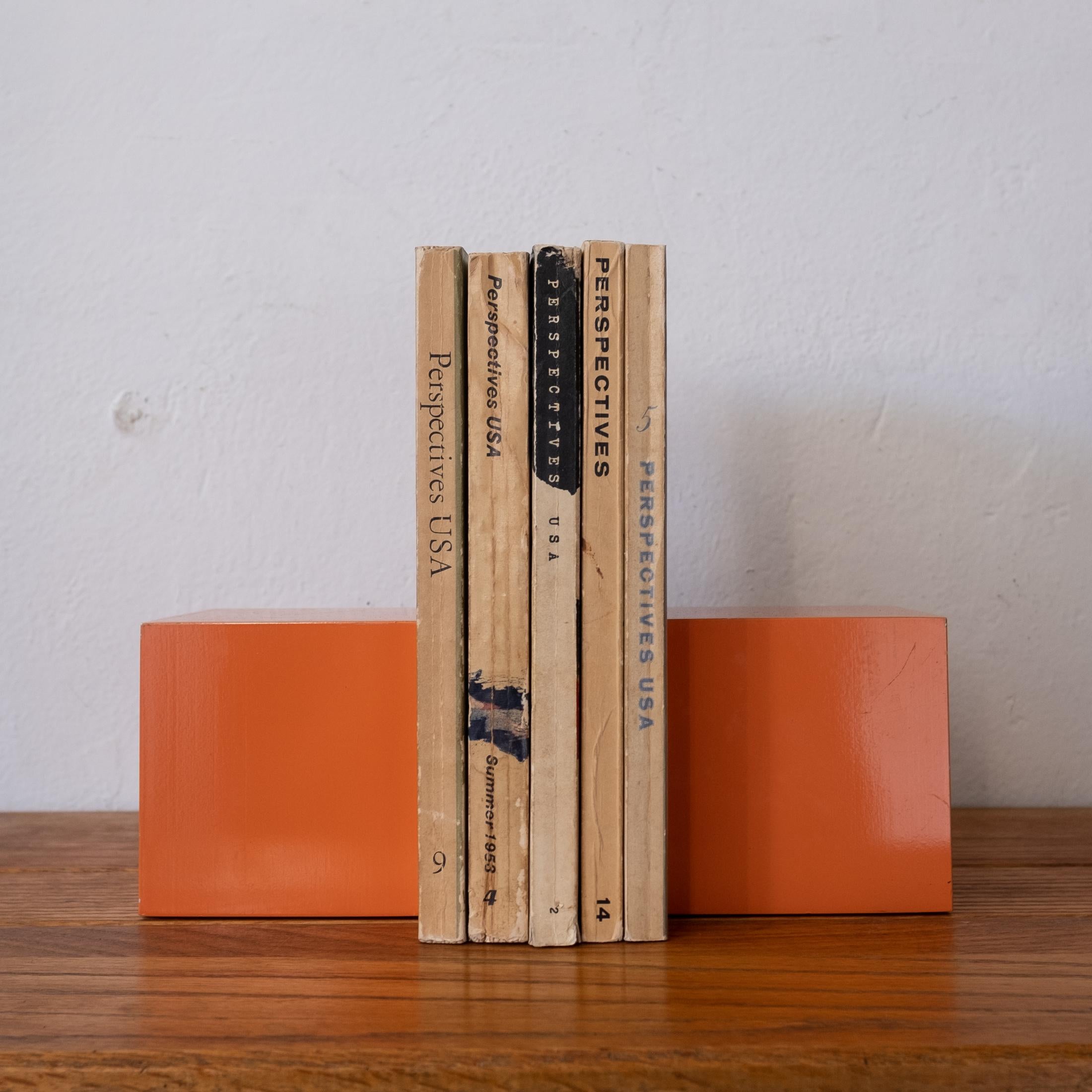 Mid-Century Modern Midcentury Bill Curry Design Line Bookends, 1960s