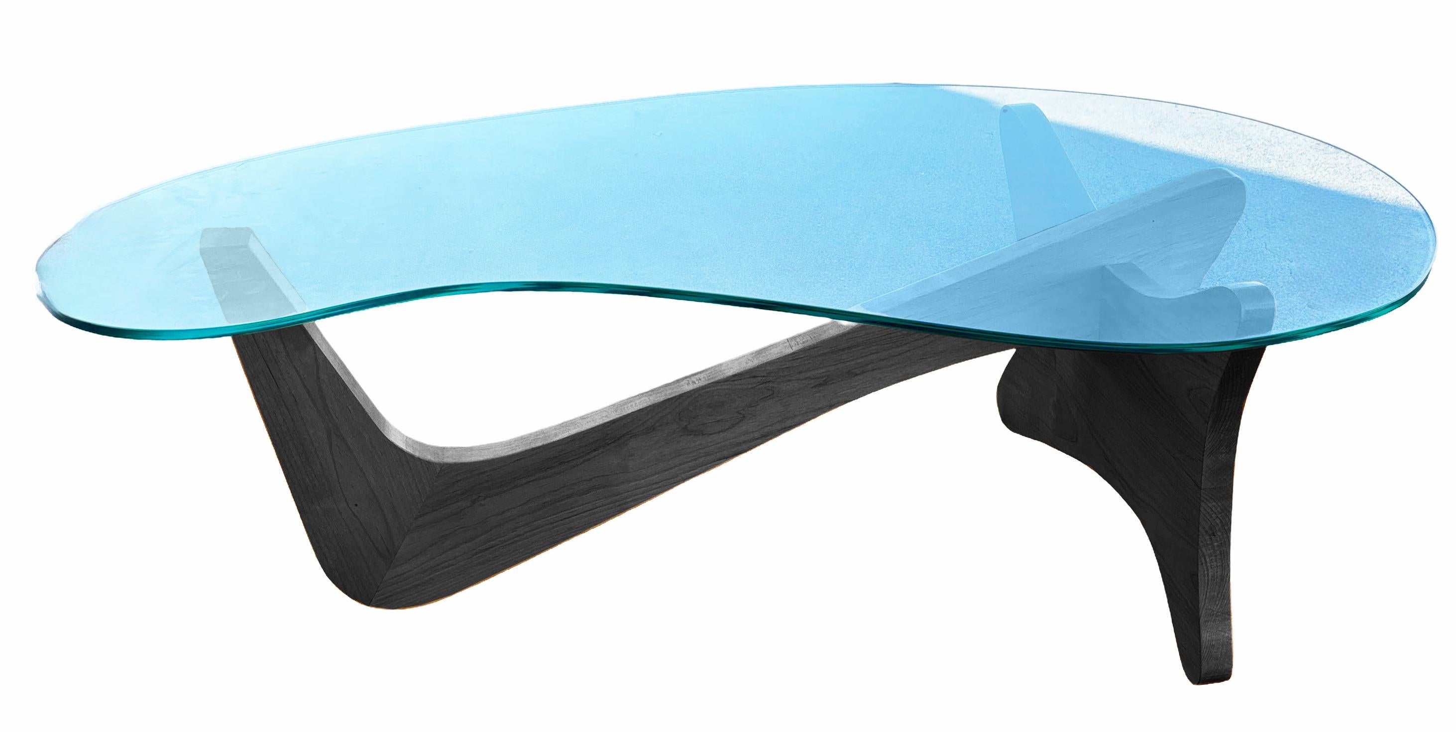 Cette table basse biomorphique 